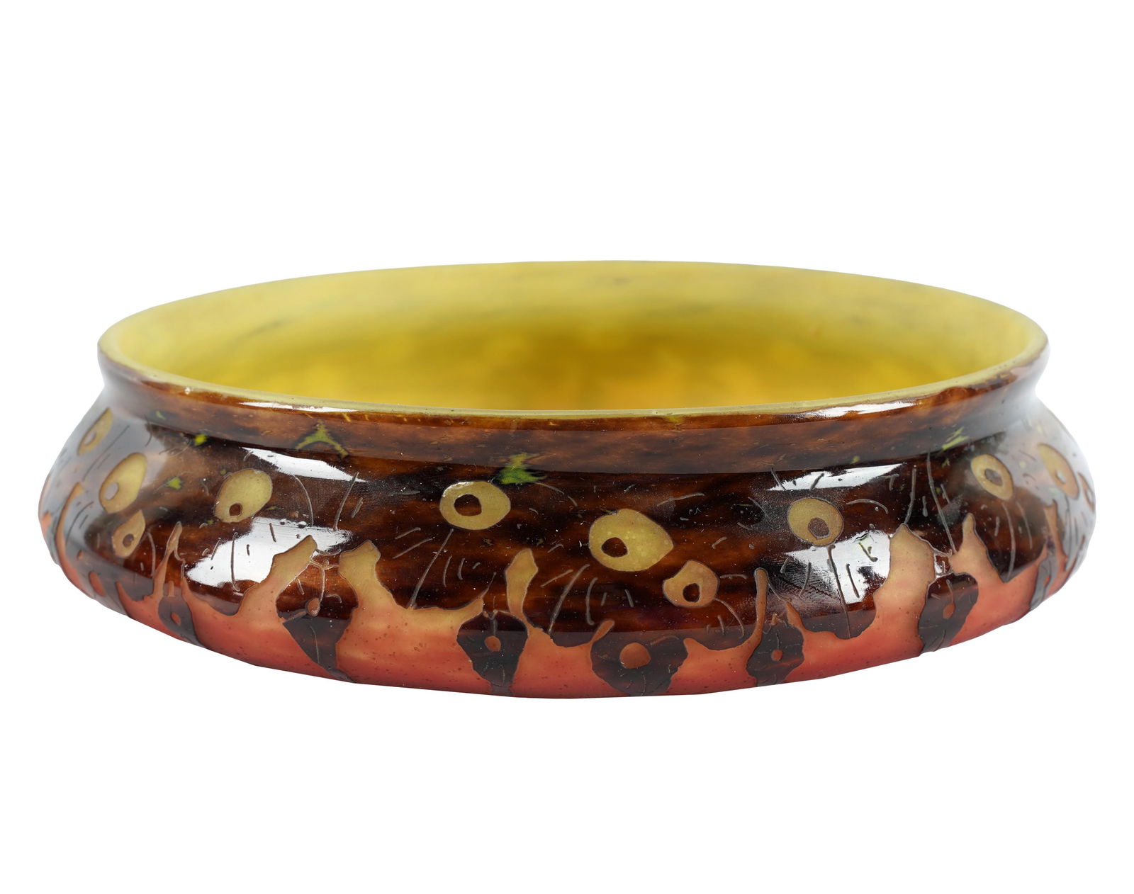 Schneider La Verre Francaise Cameo Glass Bowl (1 of 6)