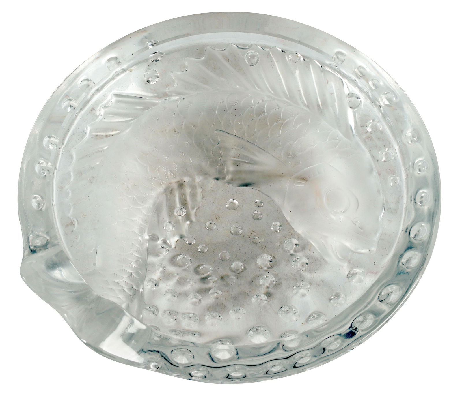 Lalique Molded Glass Fish Plate (1 of 8)