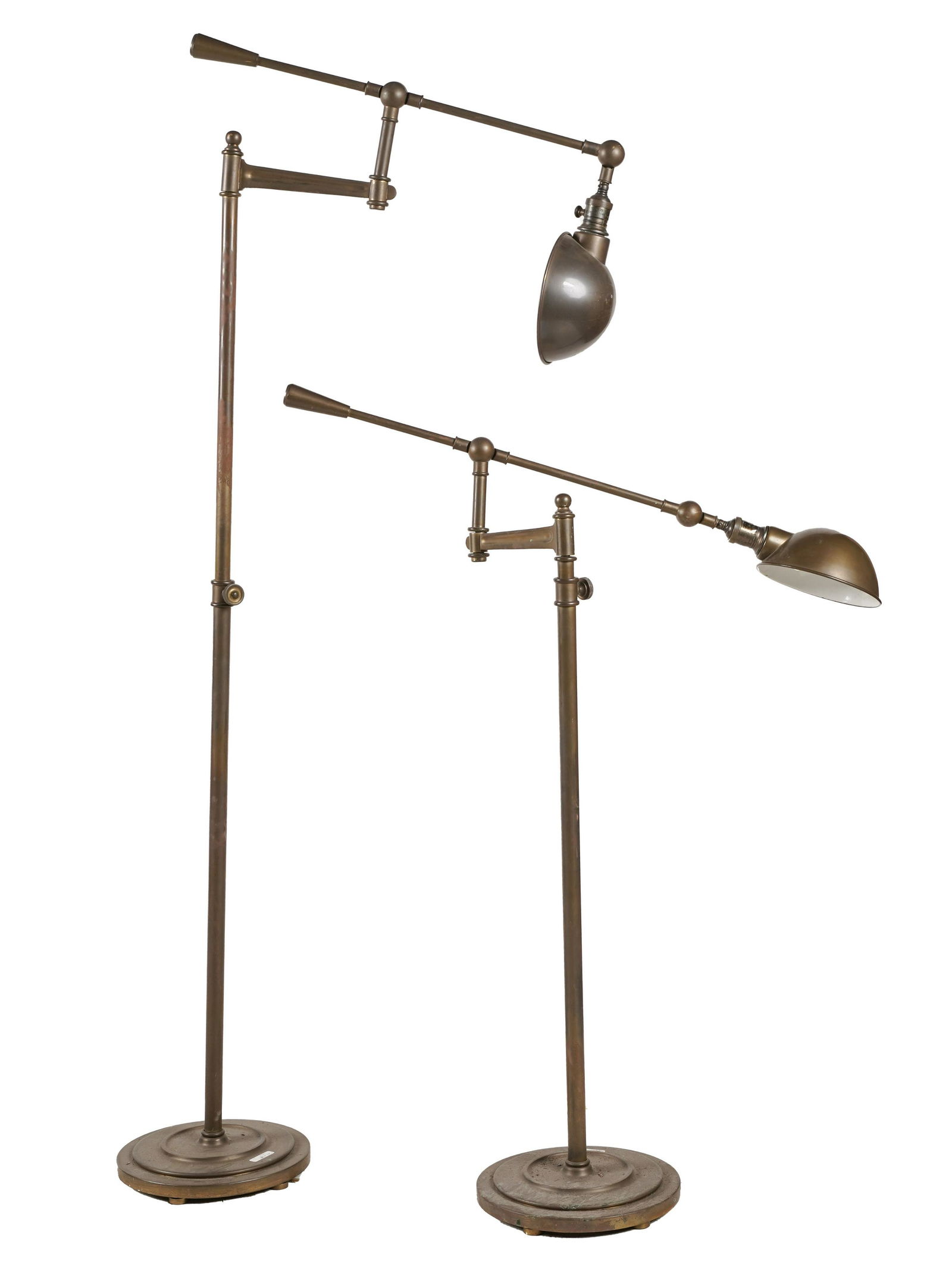 Pair of Visual Comfort Brass Adjustable Floor Lamps (1 of 11)