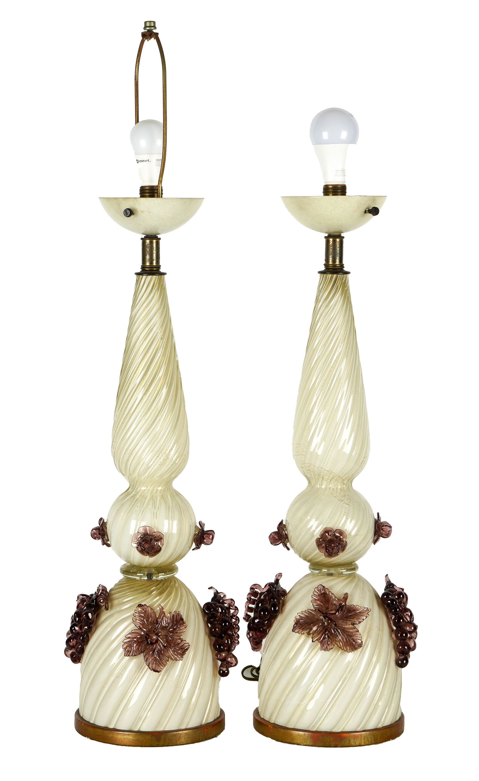 Pair of Murano-Style Glass Table Lamps (1 of 13)
