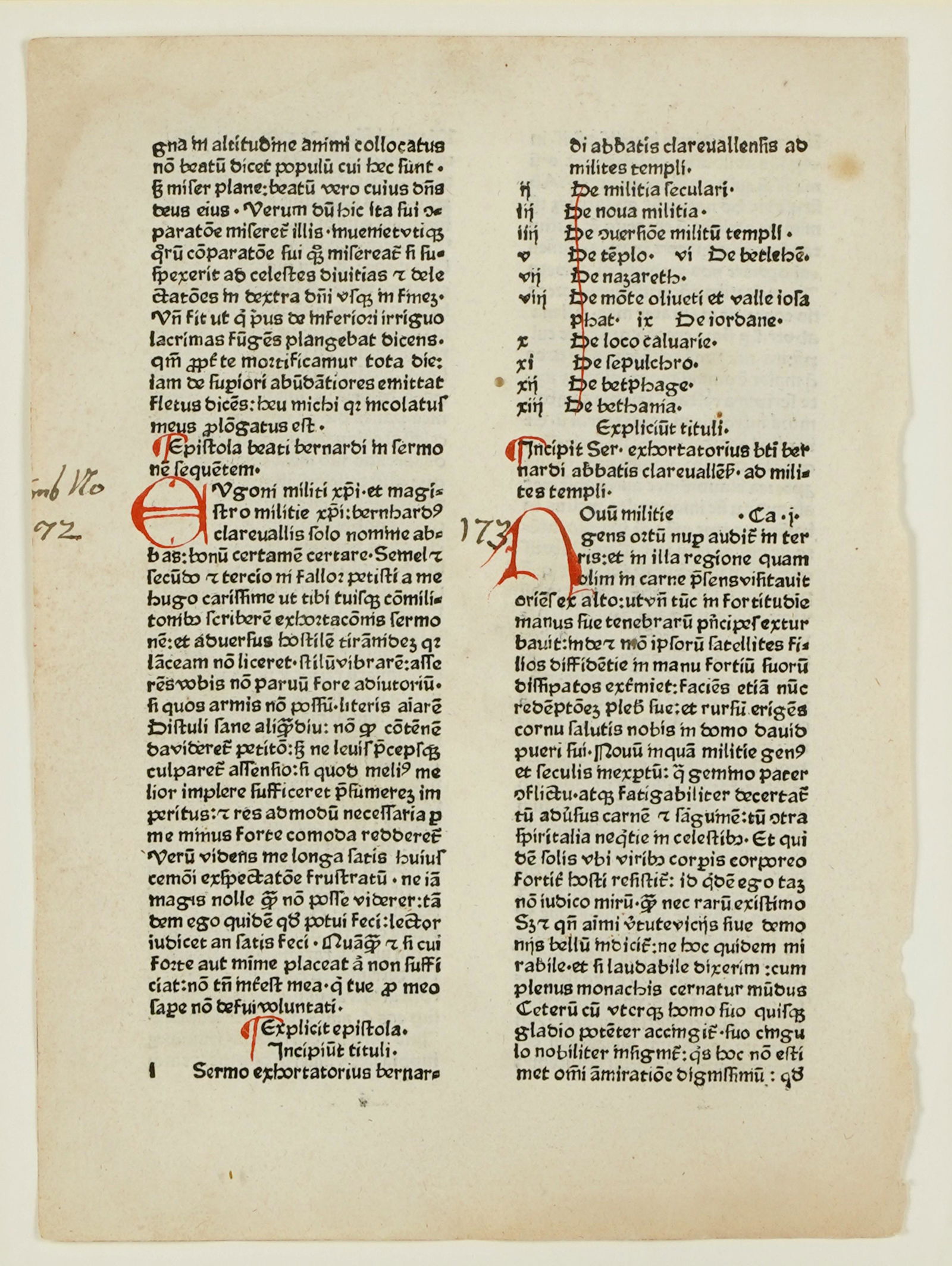 Early Printed Manuscript Page / Incunabula (1 of 9)