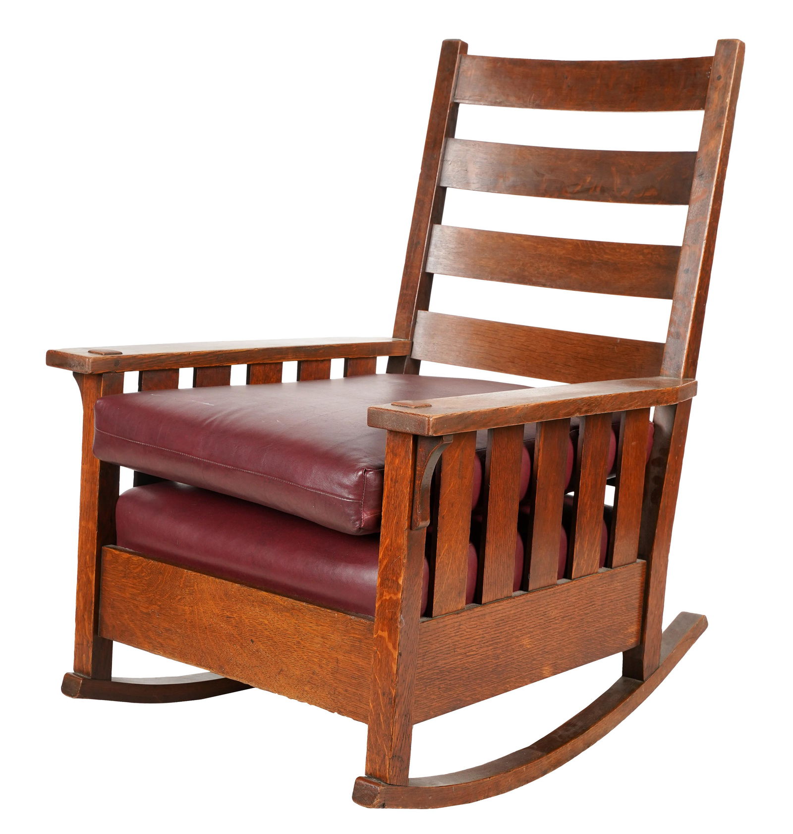 Gustav Stickley Oak Rocking Chair Model 323 (1 of 11)