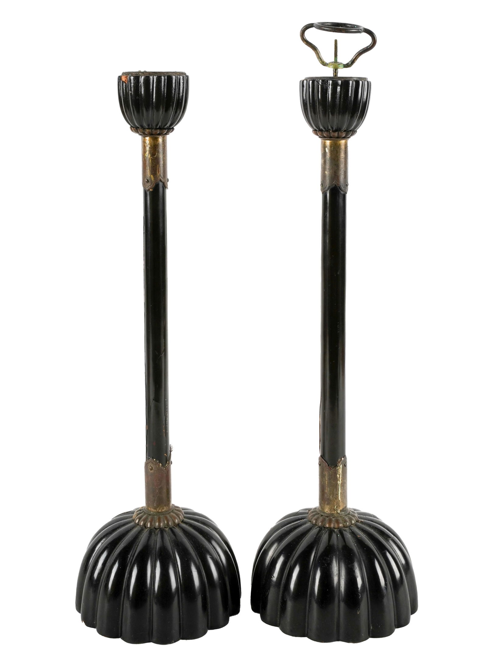 Pair of Antique Japanese Candlesticks (1 of 9)