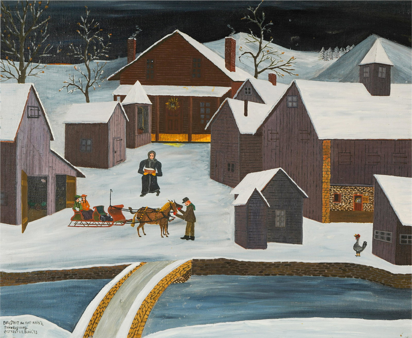 Streeter Blair (1888-1966): Early Start for Aunt Mary's Thanksgiving (1 of 14)
