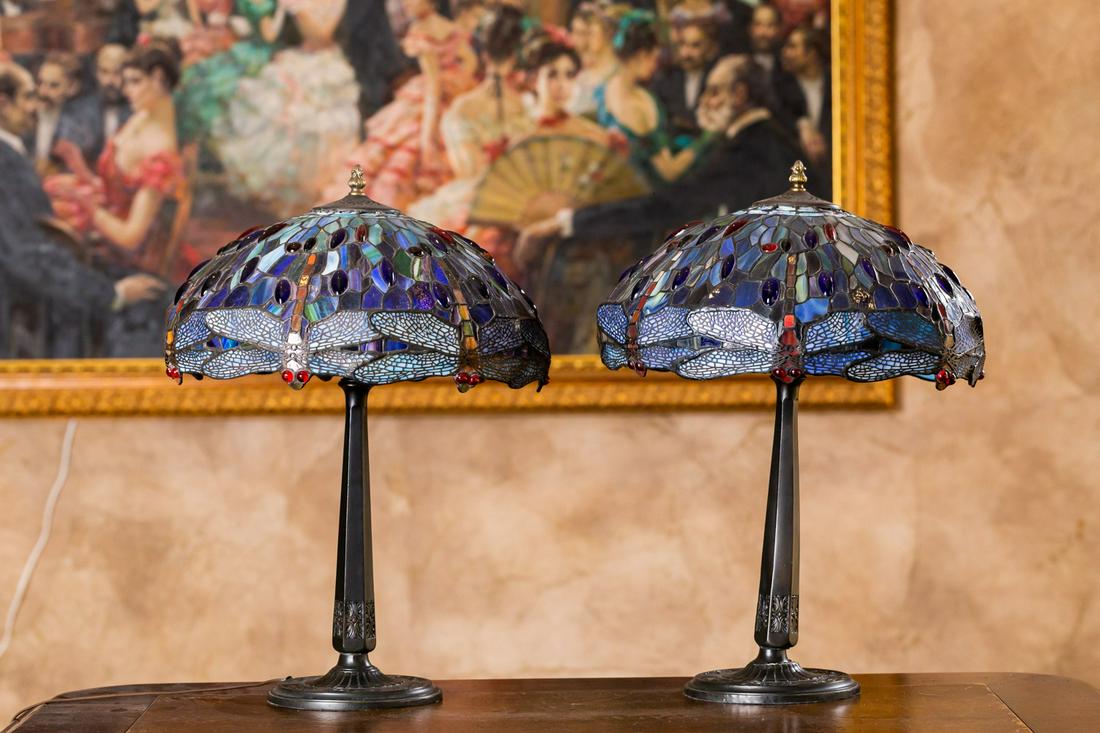 Larry Flynt Pair of Dragonfly Table Lamps (1 of 14)
