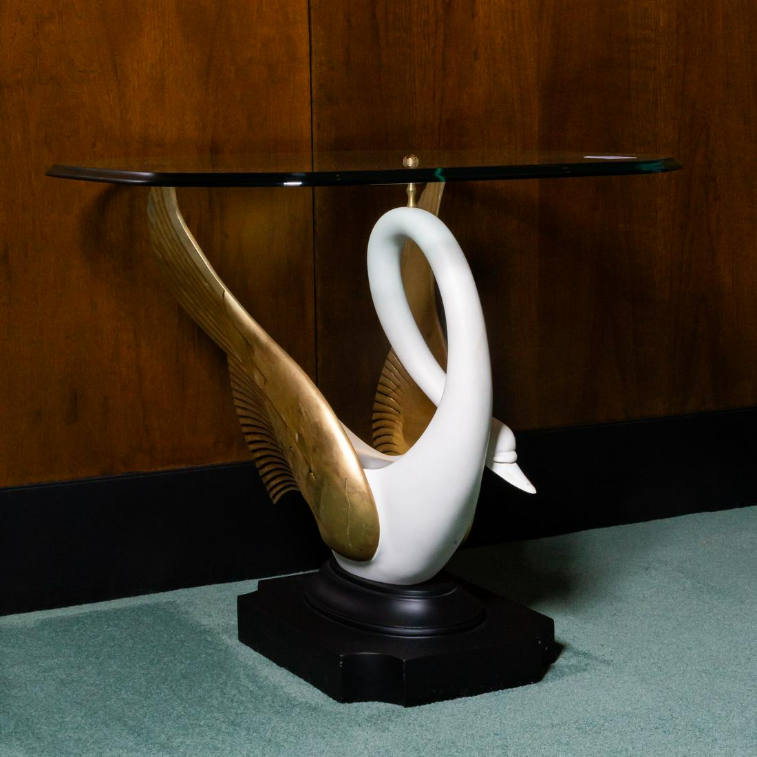Larry Flynt Maison Jansen Swan-Form End Table (1 of 8)