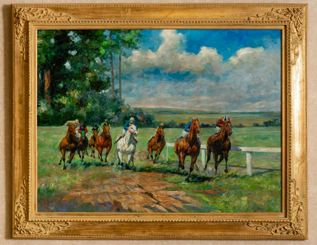 Larry Flynt Late 20th Century: Horse Racing Scene (1 of 9)