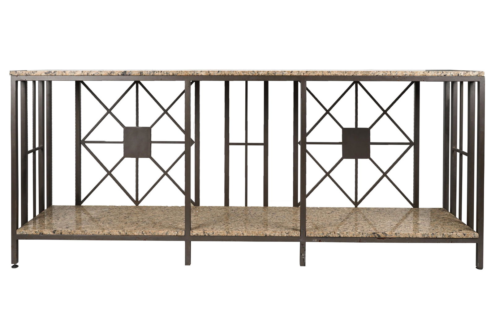 Contemporary Metal and Marble Console (1 of 12)