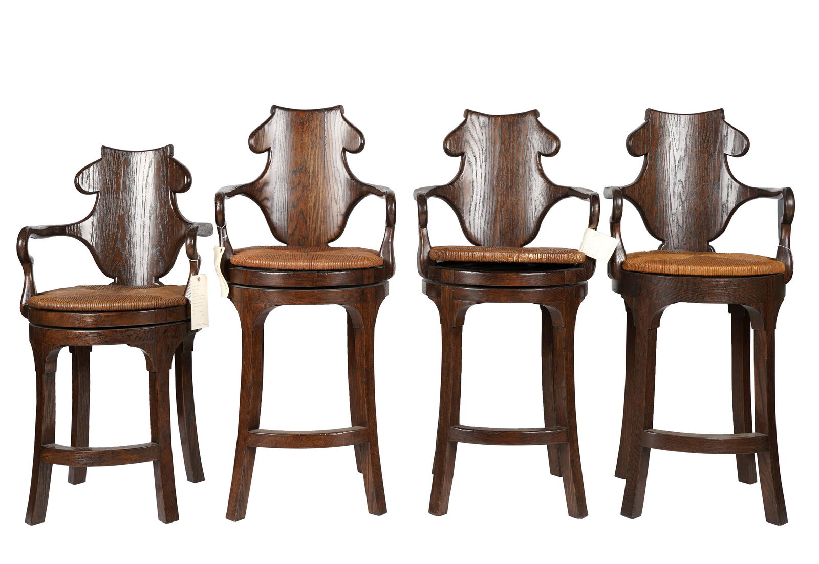 Set of Four Rose Tarlow Melrose House "Henley" Barstools (1 of 11)