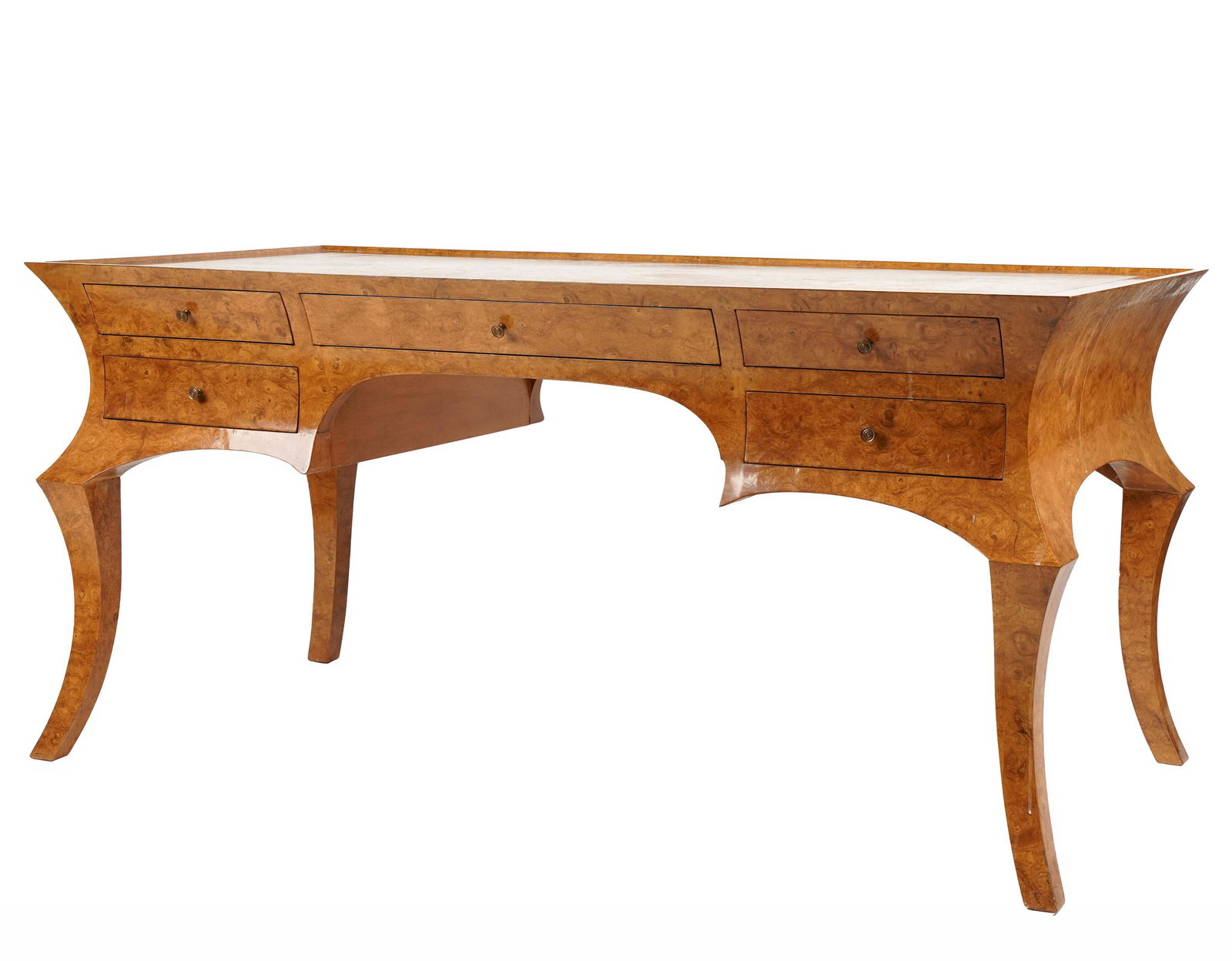 Rose Tarlow Leather-Inset Desk (1 of 11)
