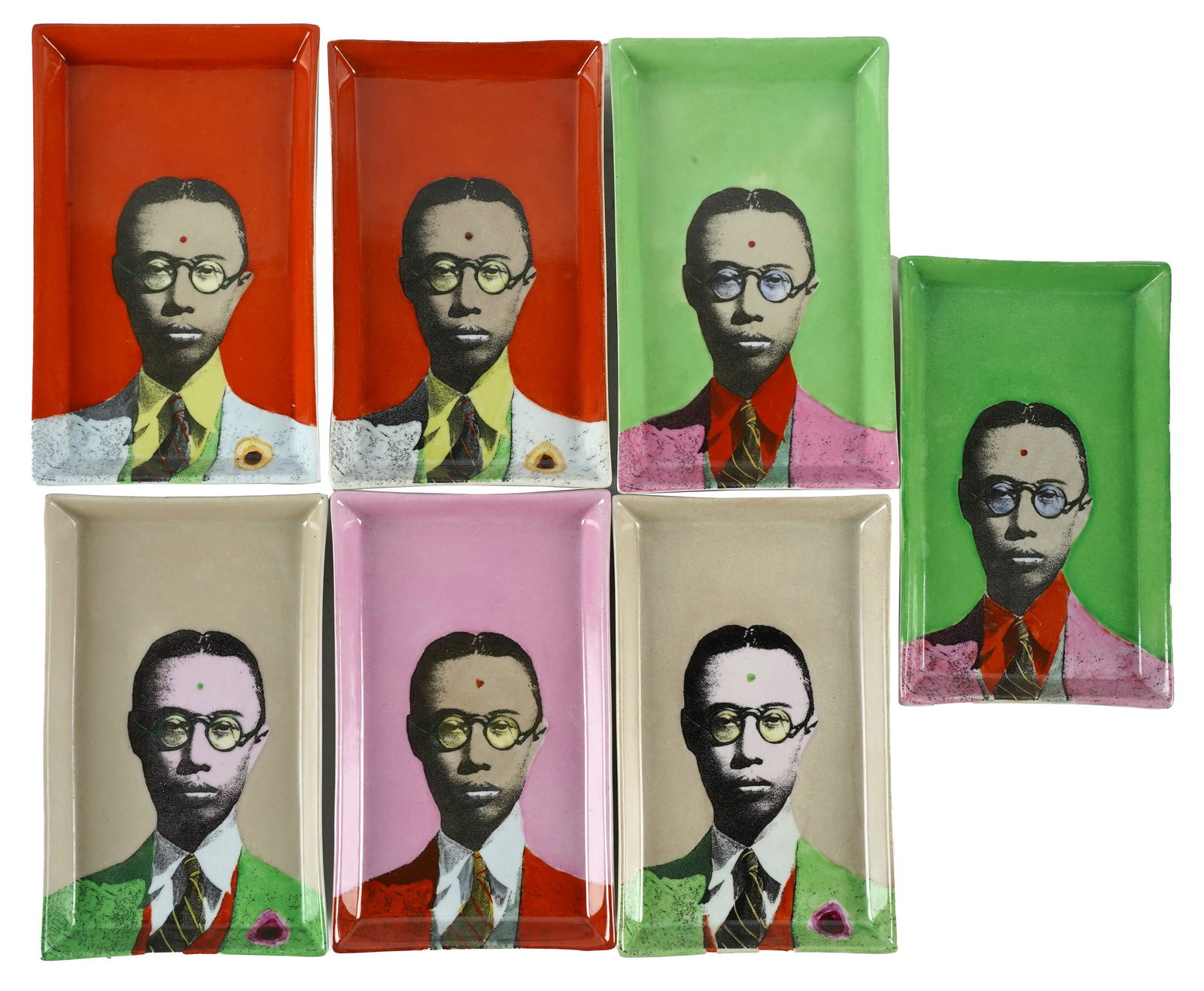 Seven Fabienne Jouvin Paris Pop Art Trays (1 of 8)