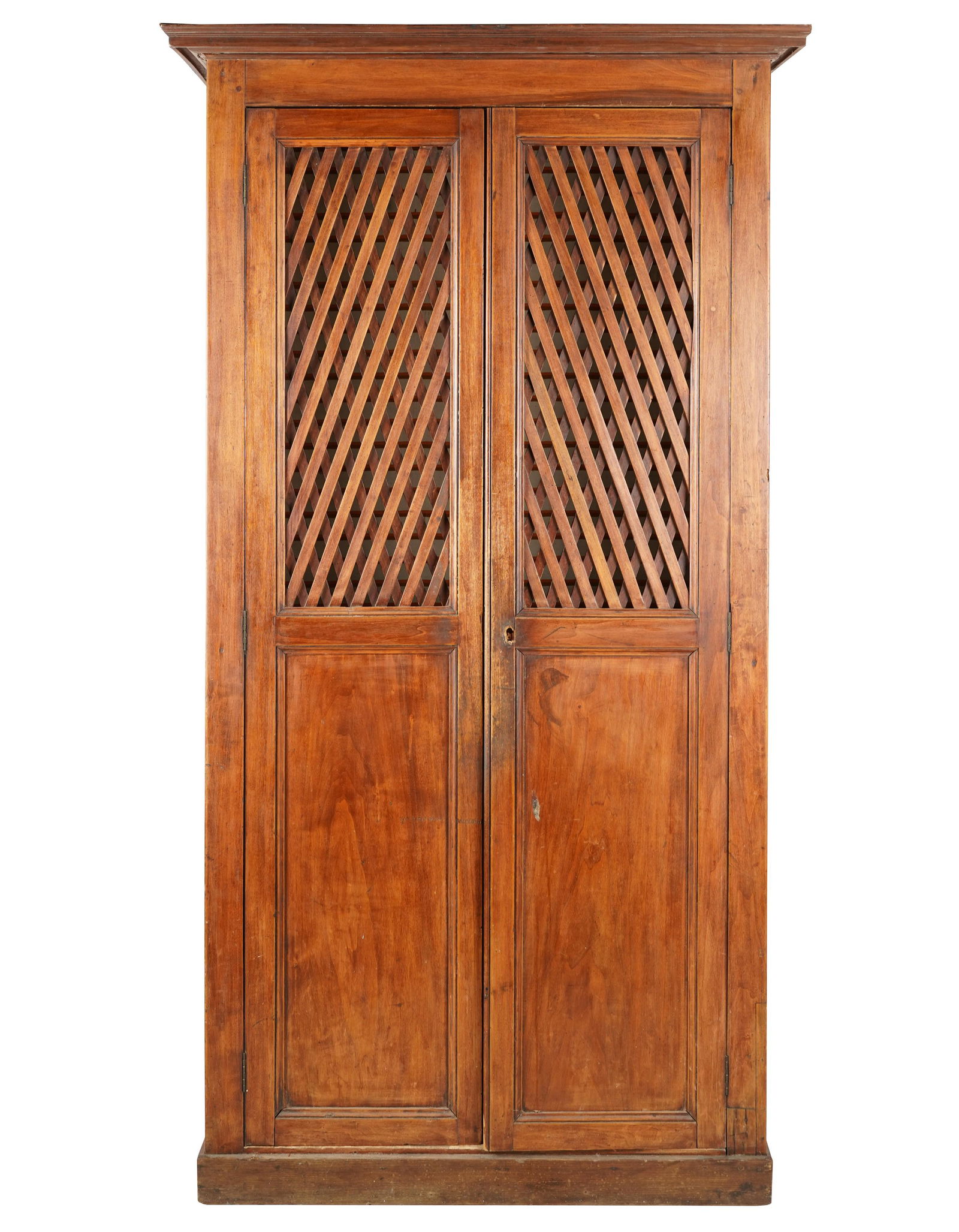 Antique Fruitwood Two-Door Cabinet (1 of 6)