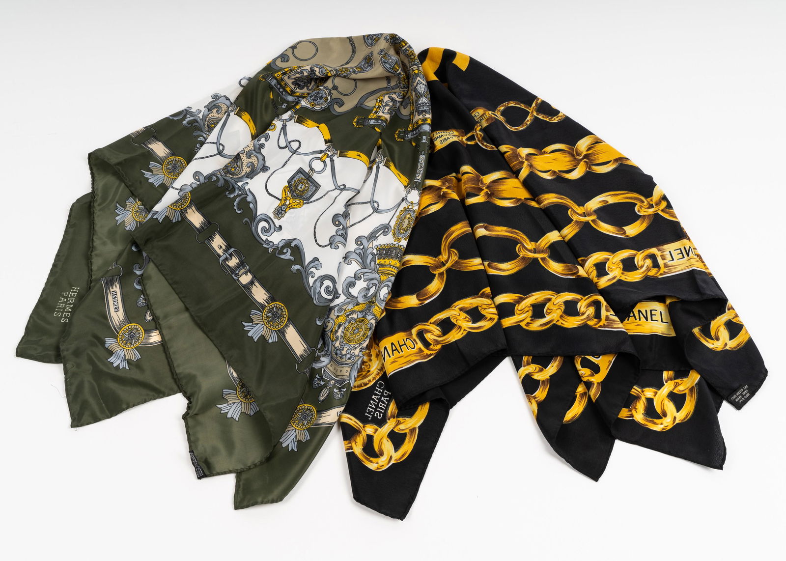 Hermes and Chanel Scarfs (1 of 3)