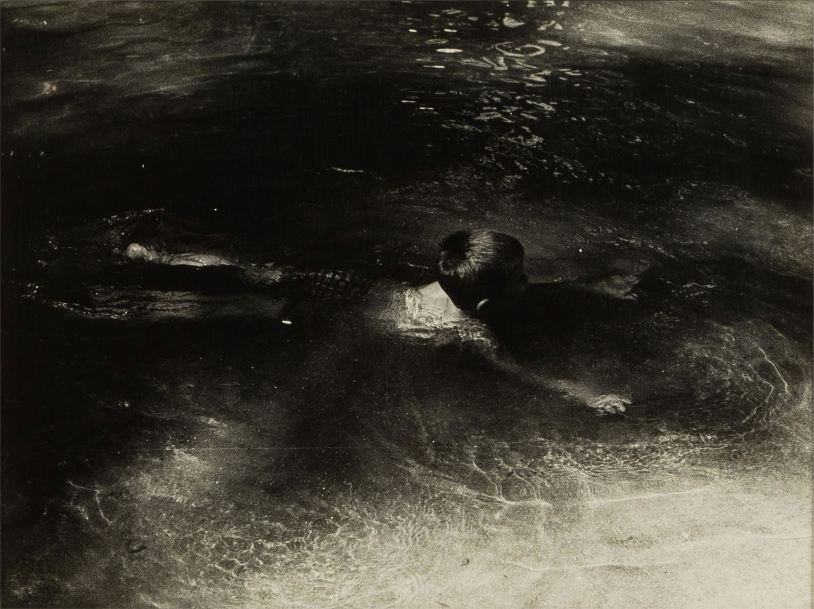 Dorothea Lange (American 1895-1965): Young Boy Swimming (1 of 8)