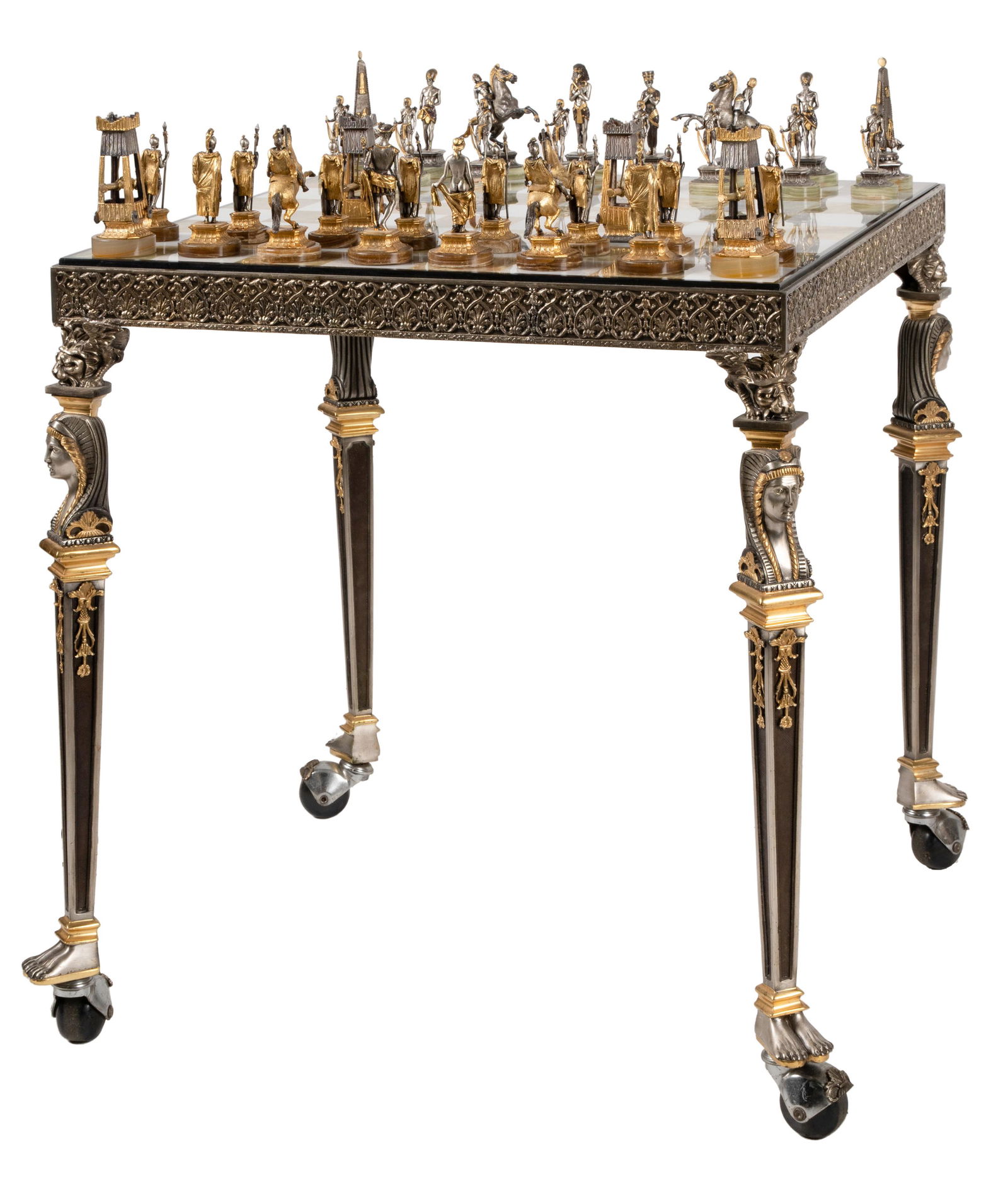 Giuseppe Vasari (Italian 1934 - 2005): Chess Set and Table (1 of 9)