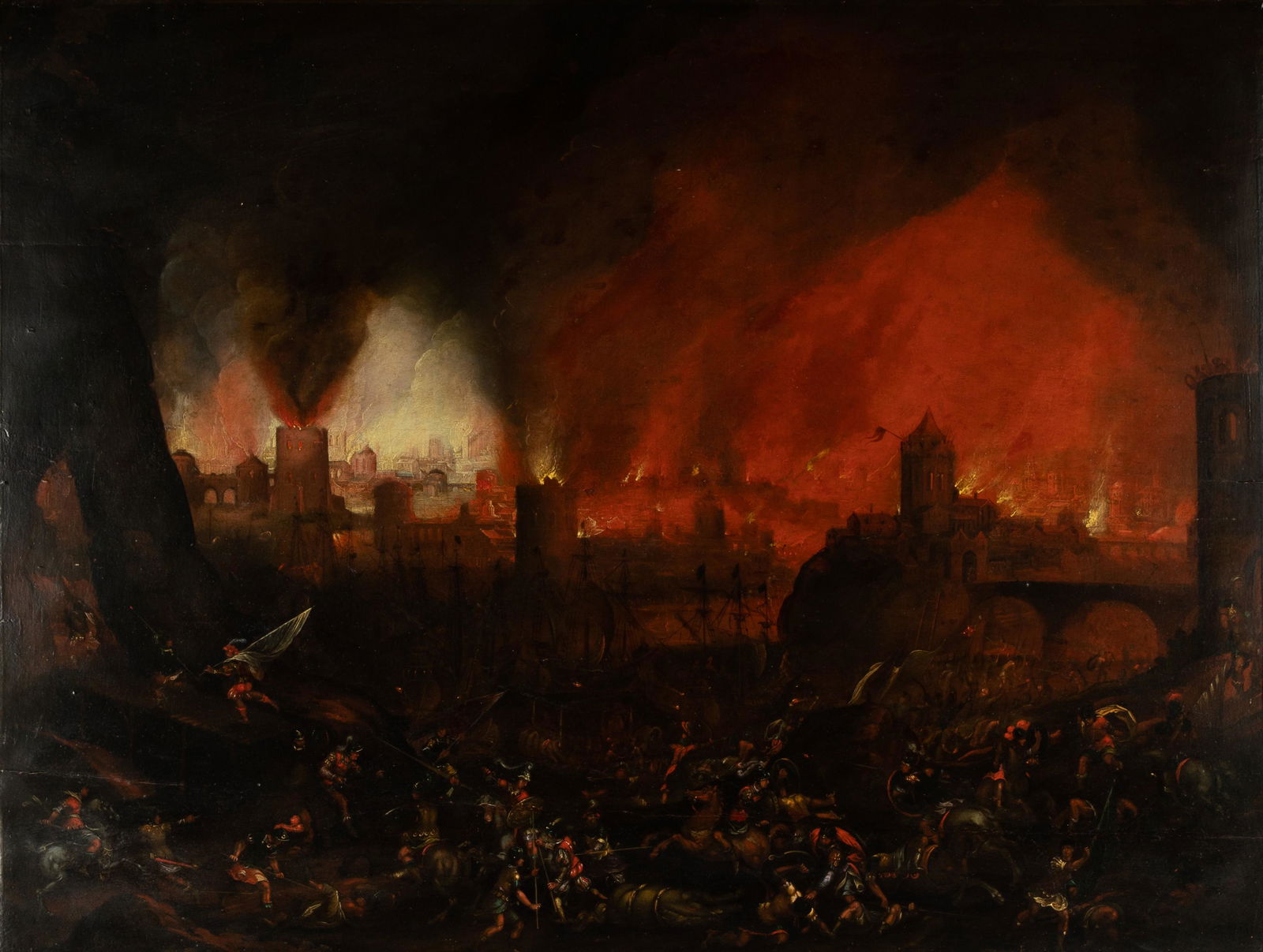 Louis de Caullery (Flemish, c.1580 - c.1621): The Battle for Troy (1 of 17)