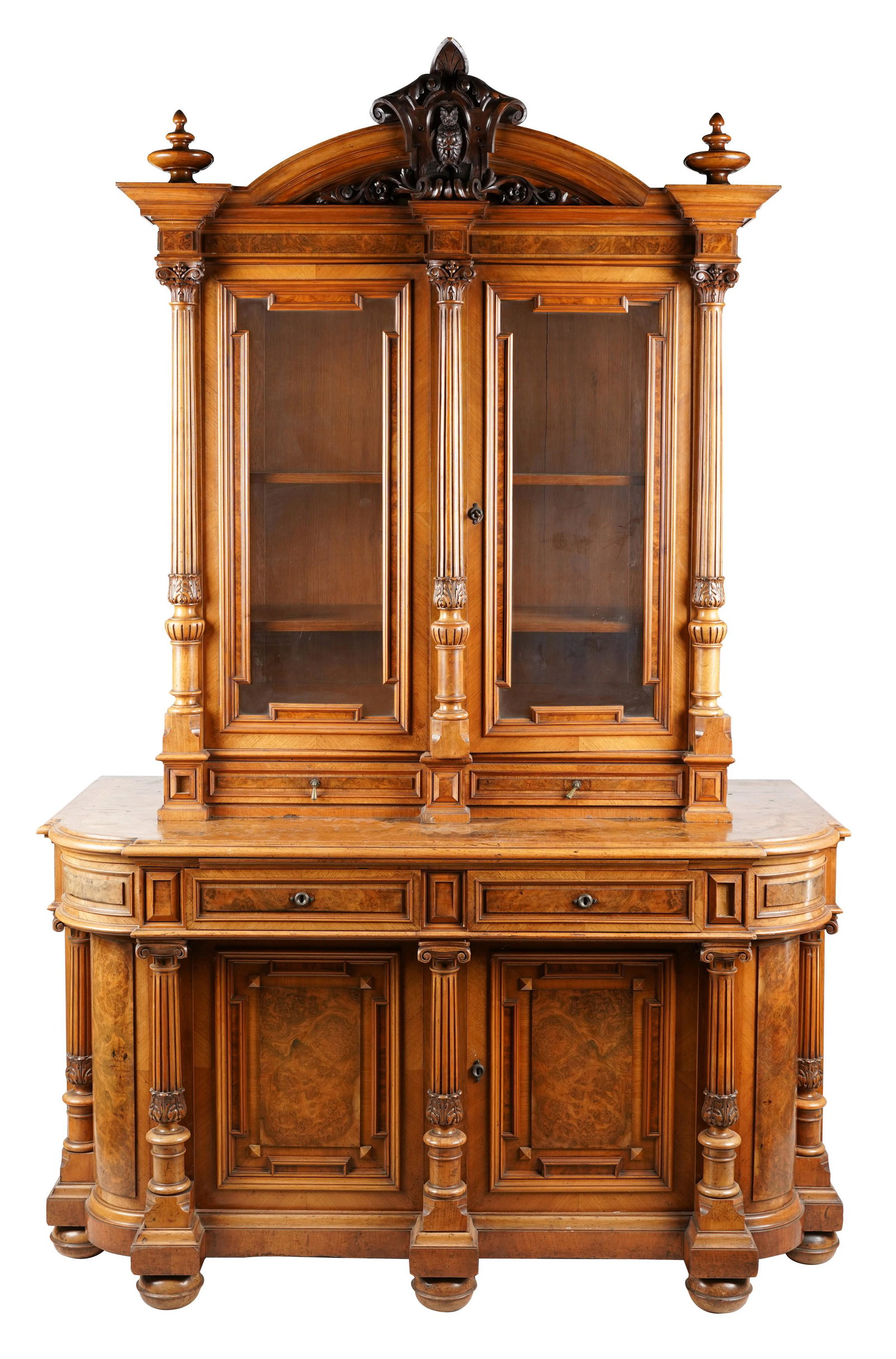 American Renaissance Revival Bookcase Cabinet (1 of 14)