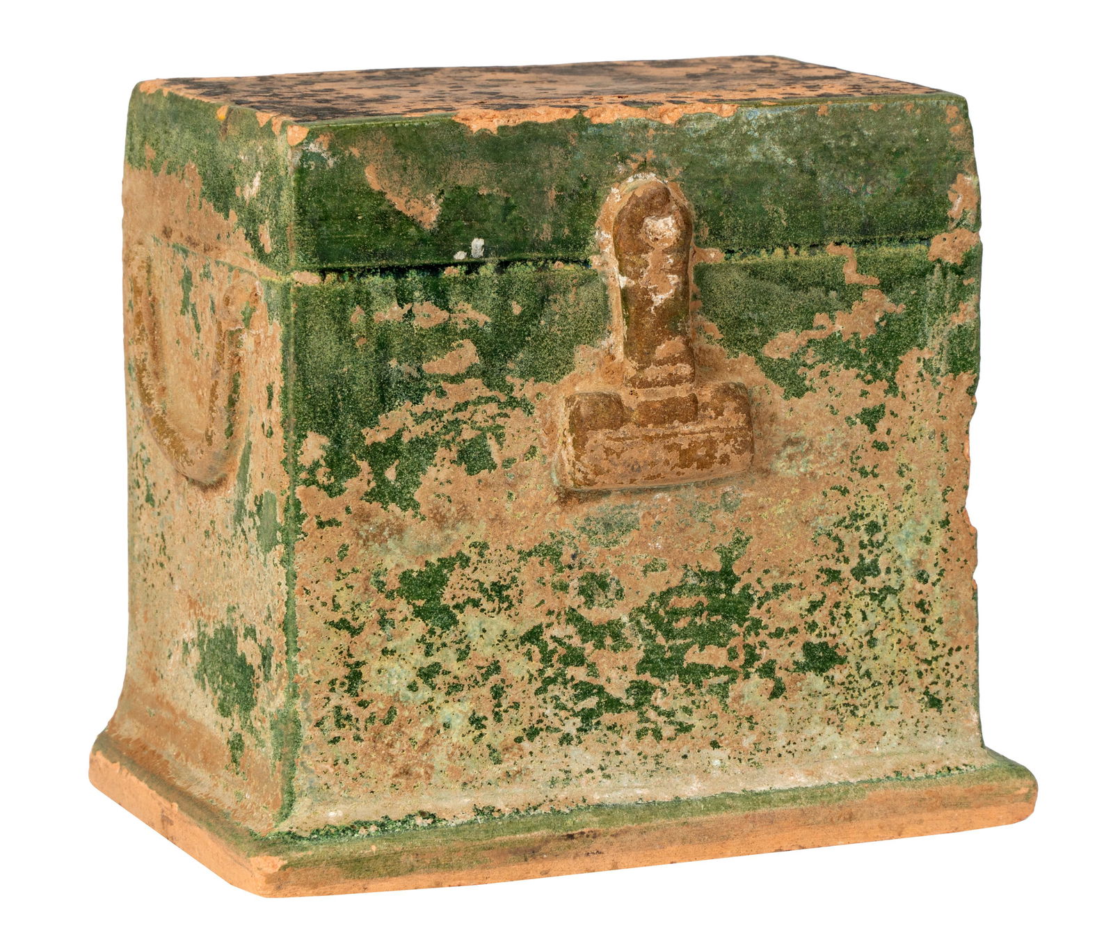 Chinese Green Glazed Pottery 'Trunk' (1 of 7)