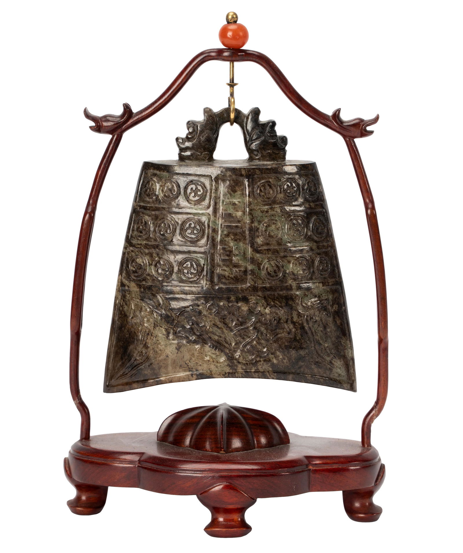 Chinese Carved Stone Bell (1 of 10)