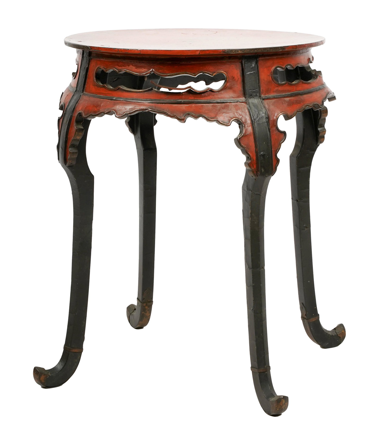 Japanese Negoro and Black Lacquer Incense Stand (1 of 10)