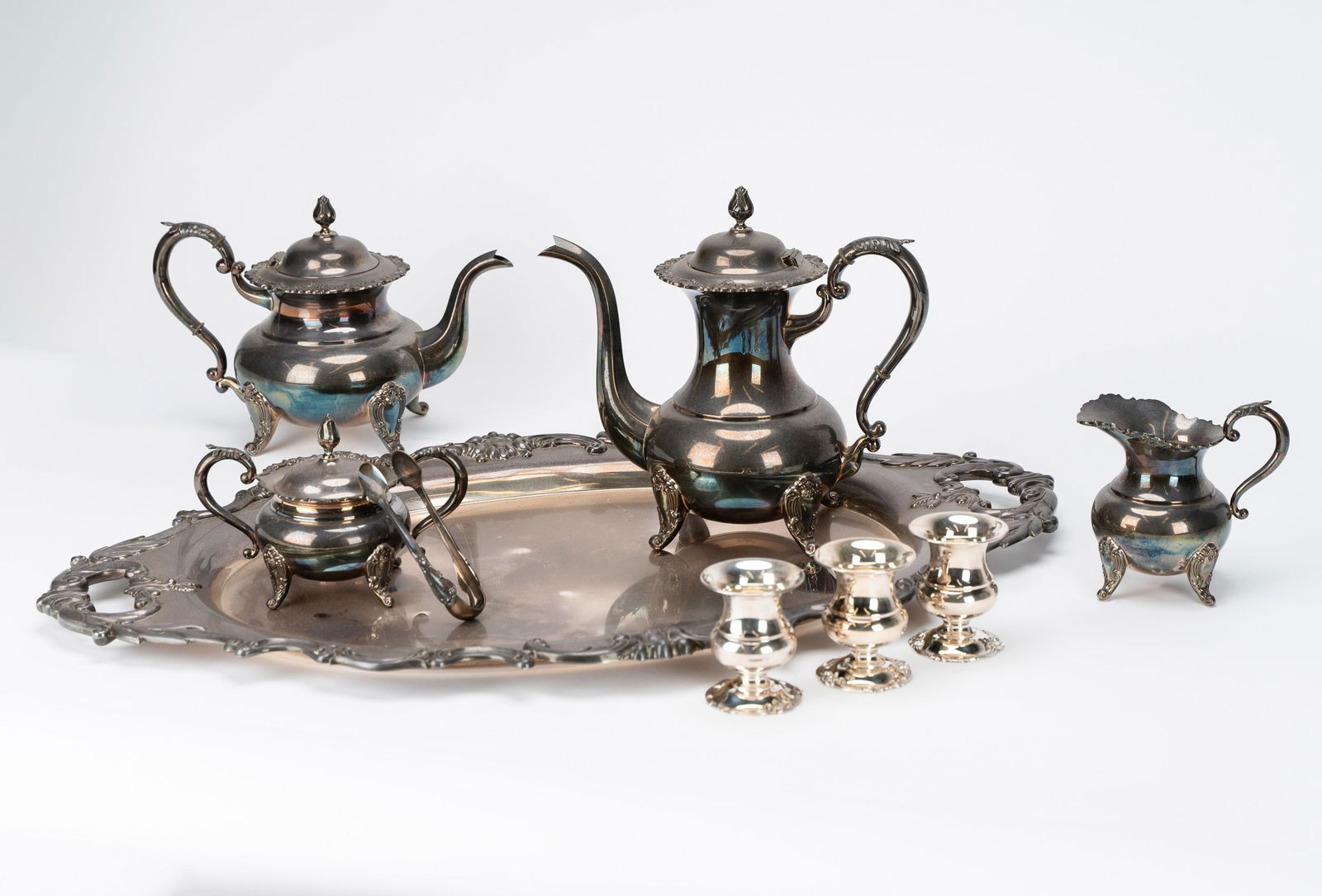 Miyata Japanese .950 Sterling Tea Service (1 of 14)