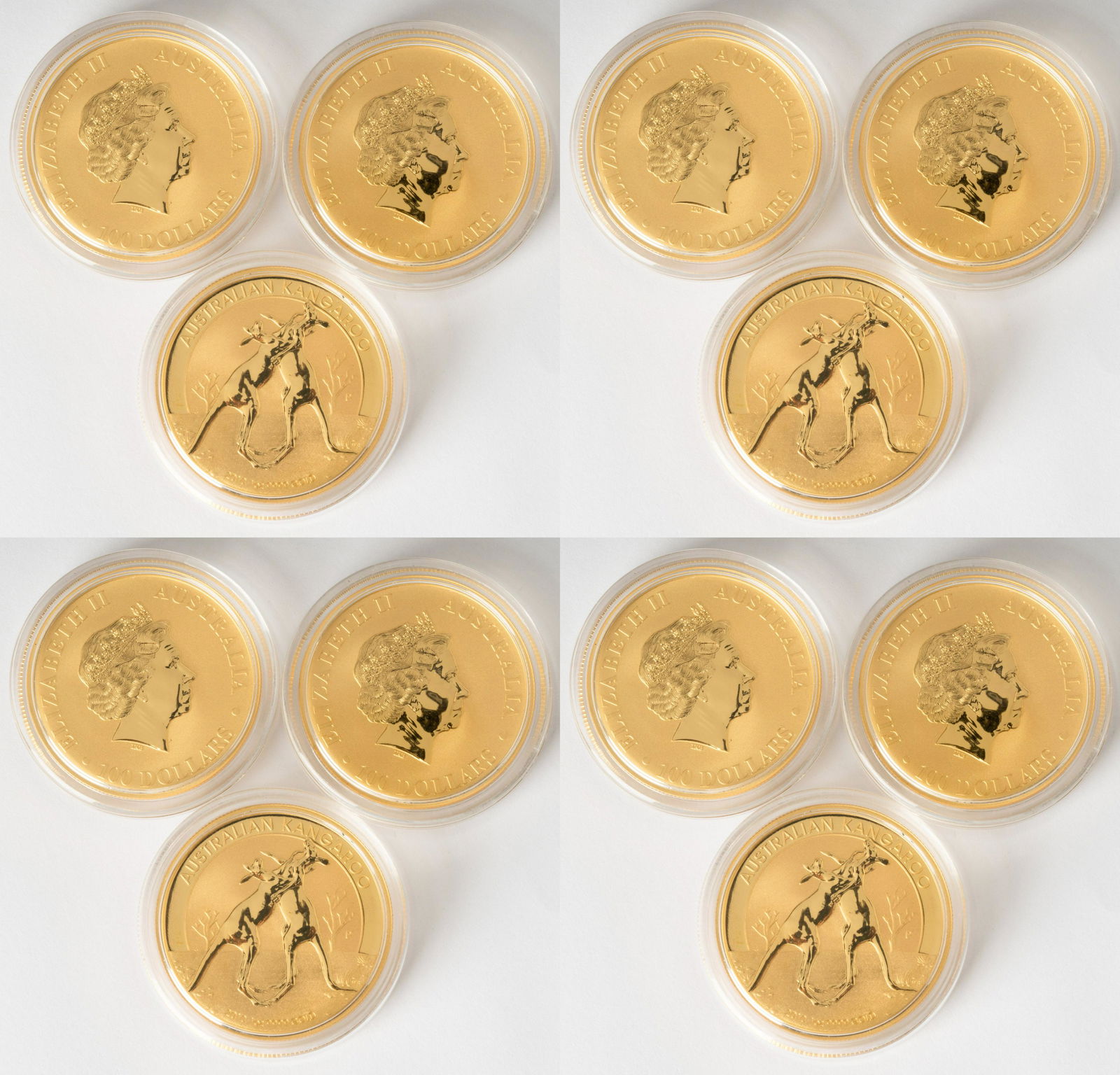 Twelve 1-Ounce Gold Australian Kangaroo Coins (1 of 6)