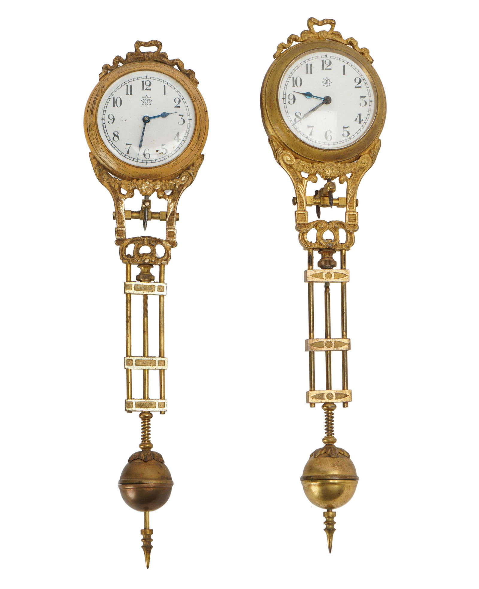 Two Gilt Swinger Clocks (1 of 12)