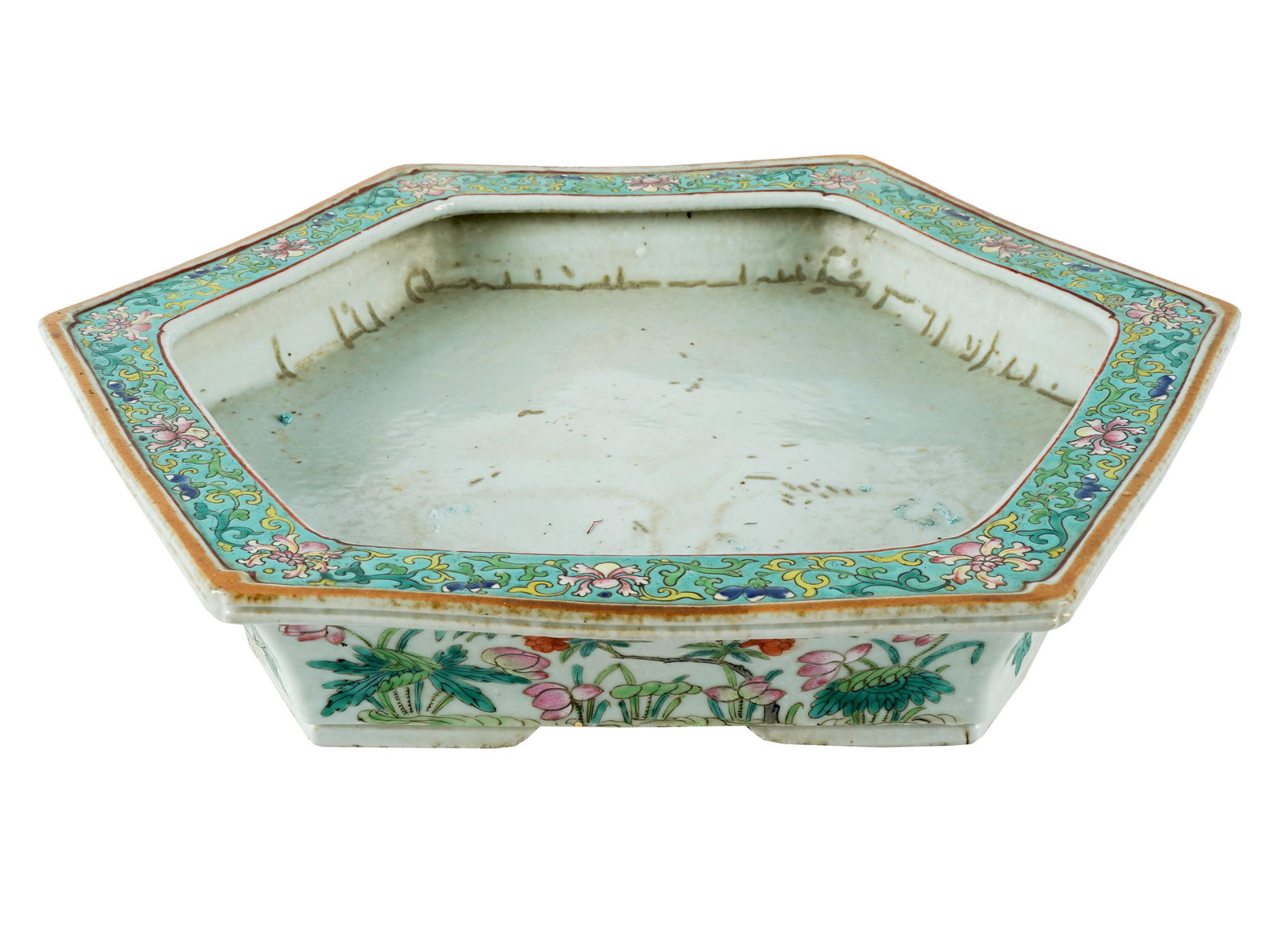 Chinese Hexagonal Porcelain Vessel (1 of 9)