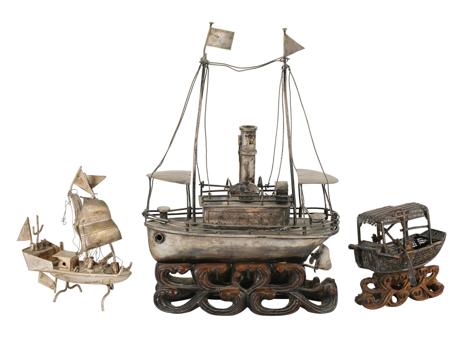 Three Miniature Boat Models (1 of 9)