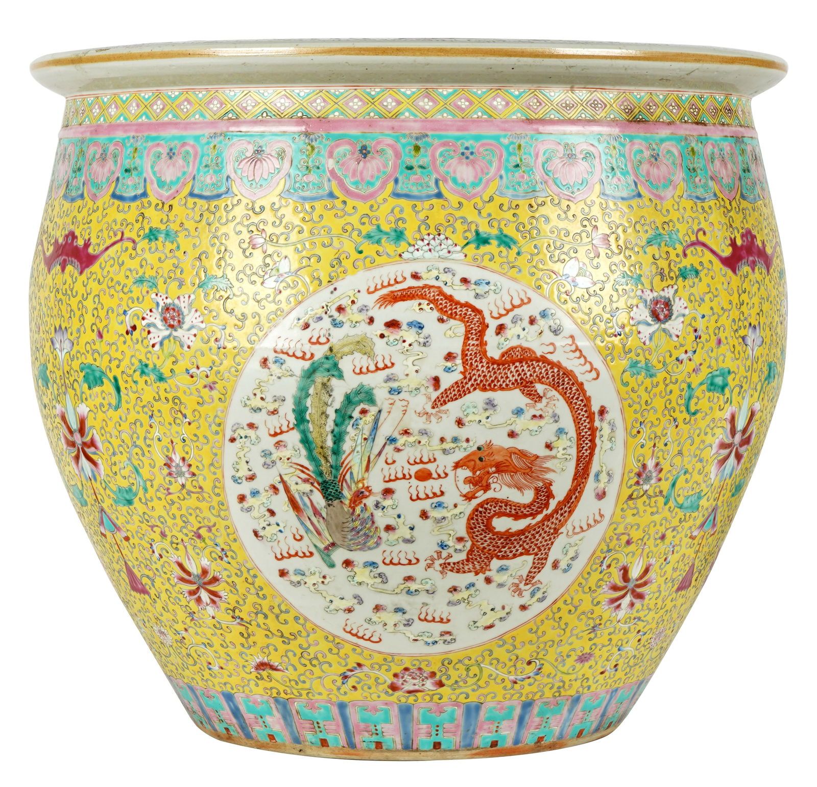 Chinese Yellow-Ground Porcelain Fishbowl (1 of 7)