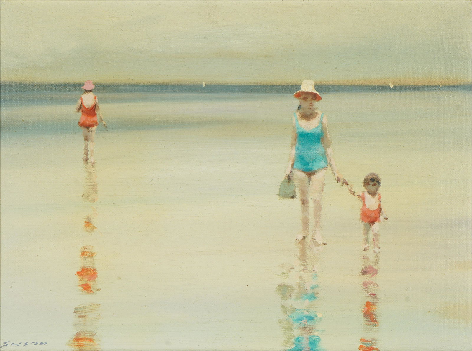 Andre Gisson (1922-2003): Figures on a Beach (1 of 10)