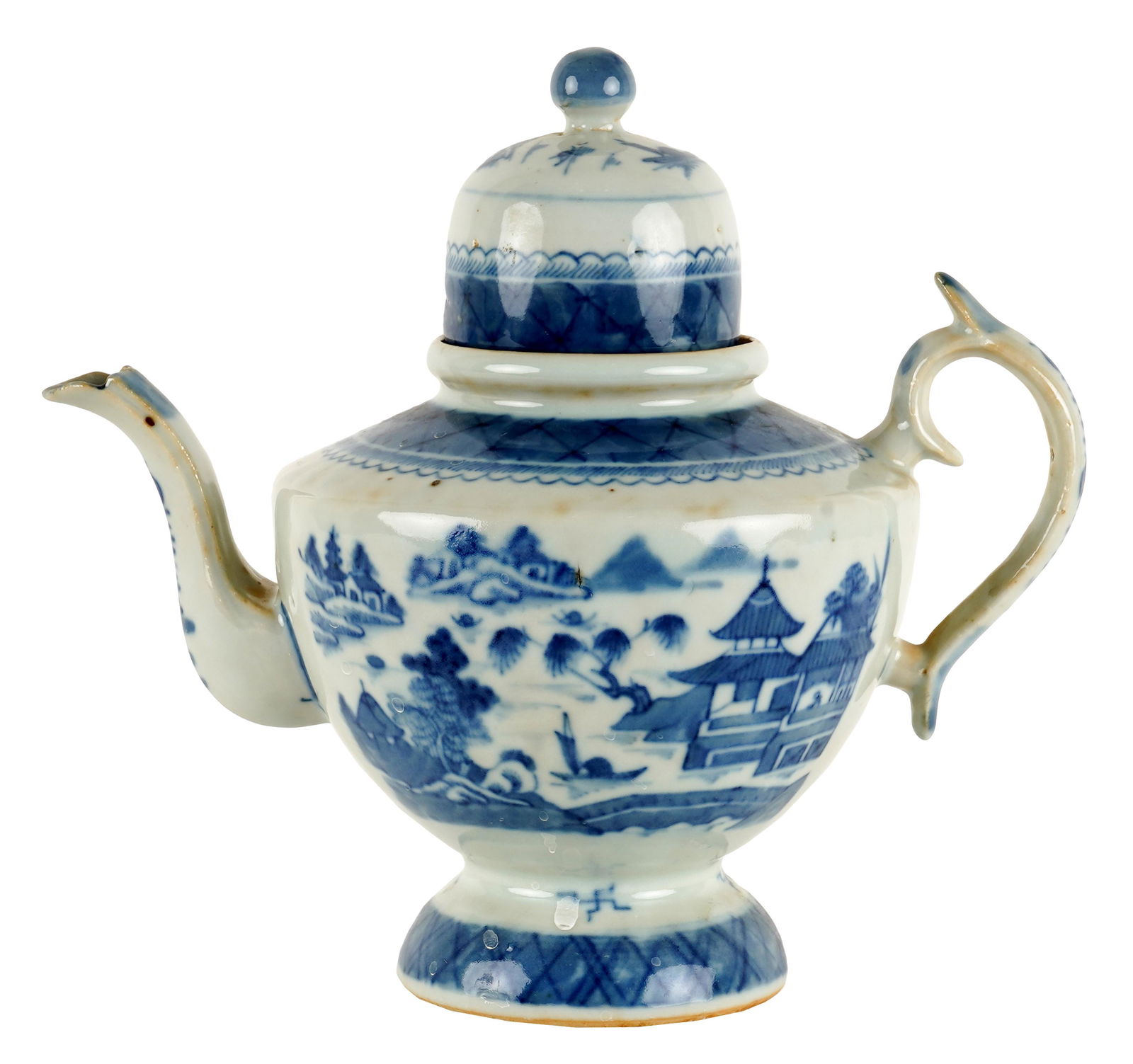 Chinese Blue and White Porcelain Teapot (1 of 10)