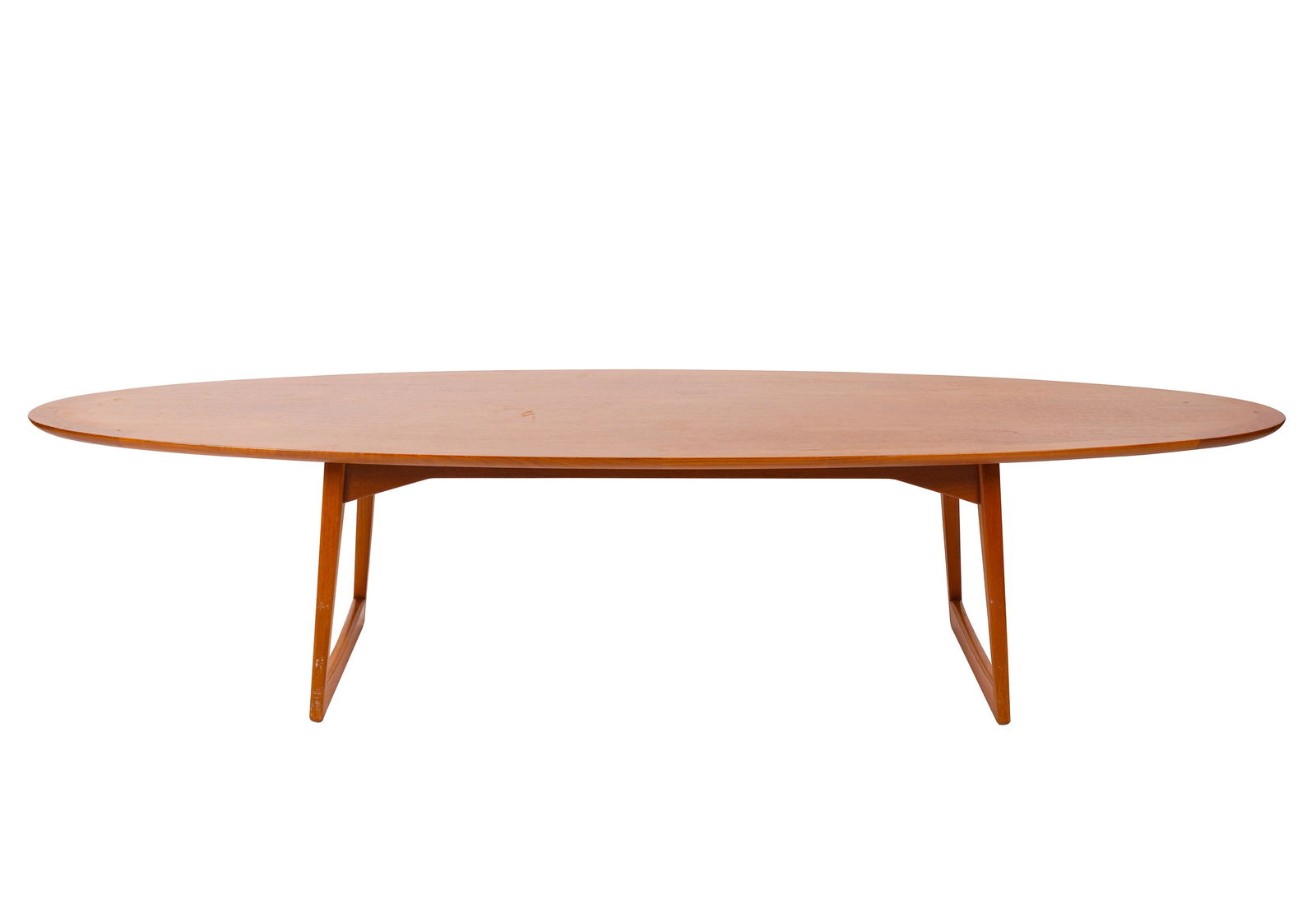 Moreddi Danish Modern Teak Oval Coffee Table (1 of 9)