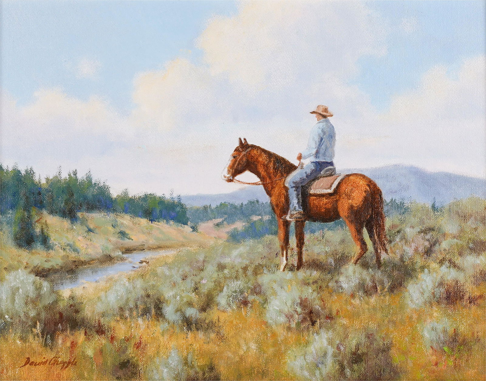 David Chapple (California B. 1947): Big Sky Country (1 of 9)