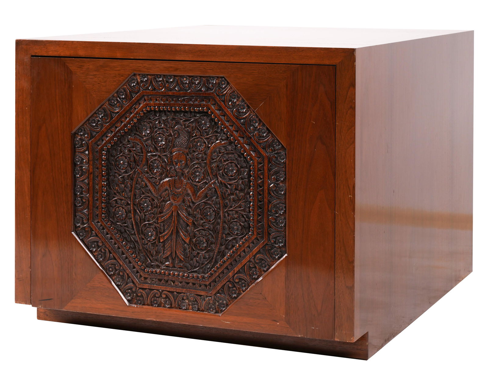 Maurice Bailey for Monteverdi Young: Carved Side Cabinet / End Table (1 of 7)