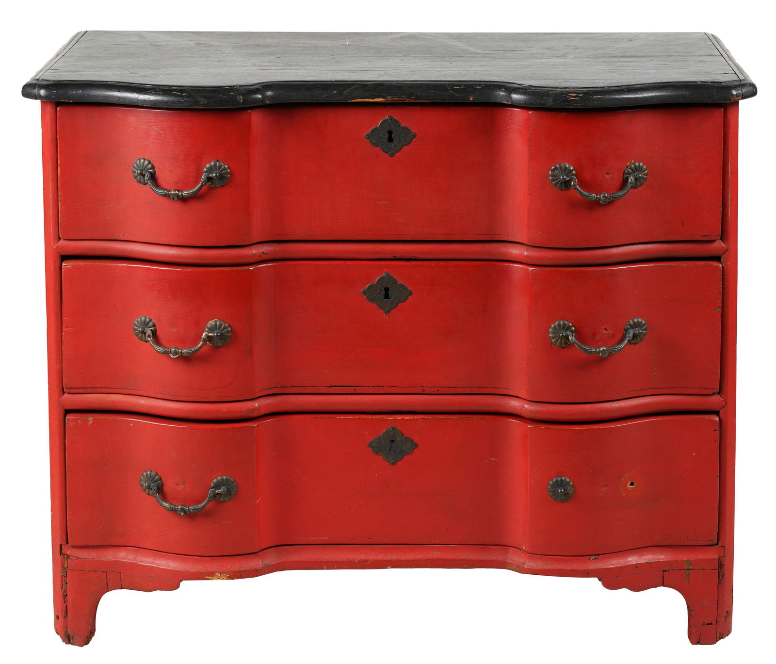 English Painted Pine Chest of Drawers (1 of 8)