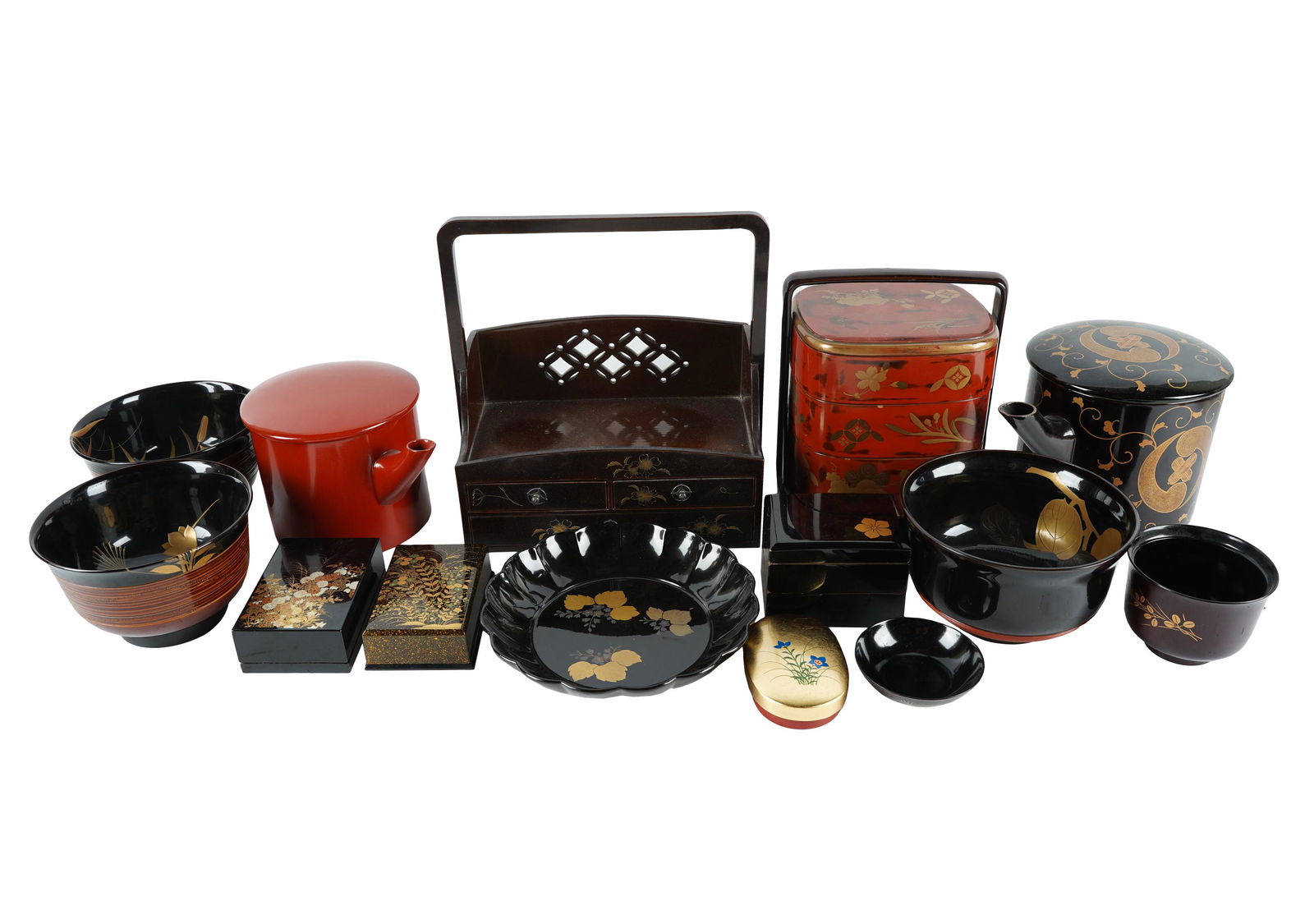 Group of Japanese Lacquerware (1 of 15)
