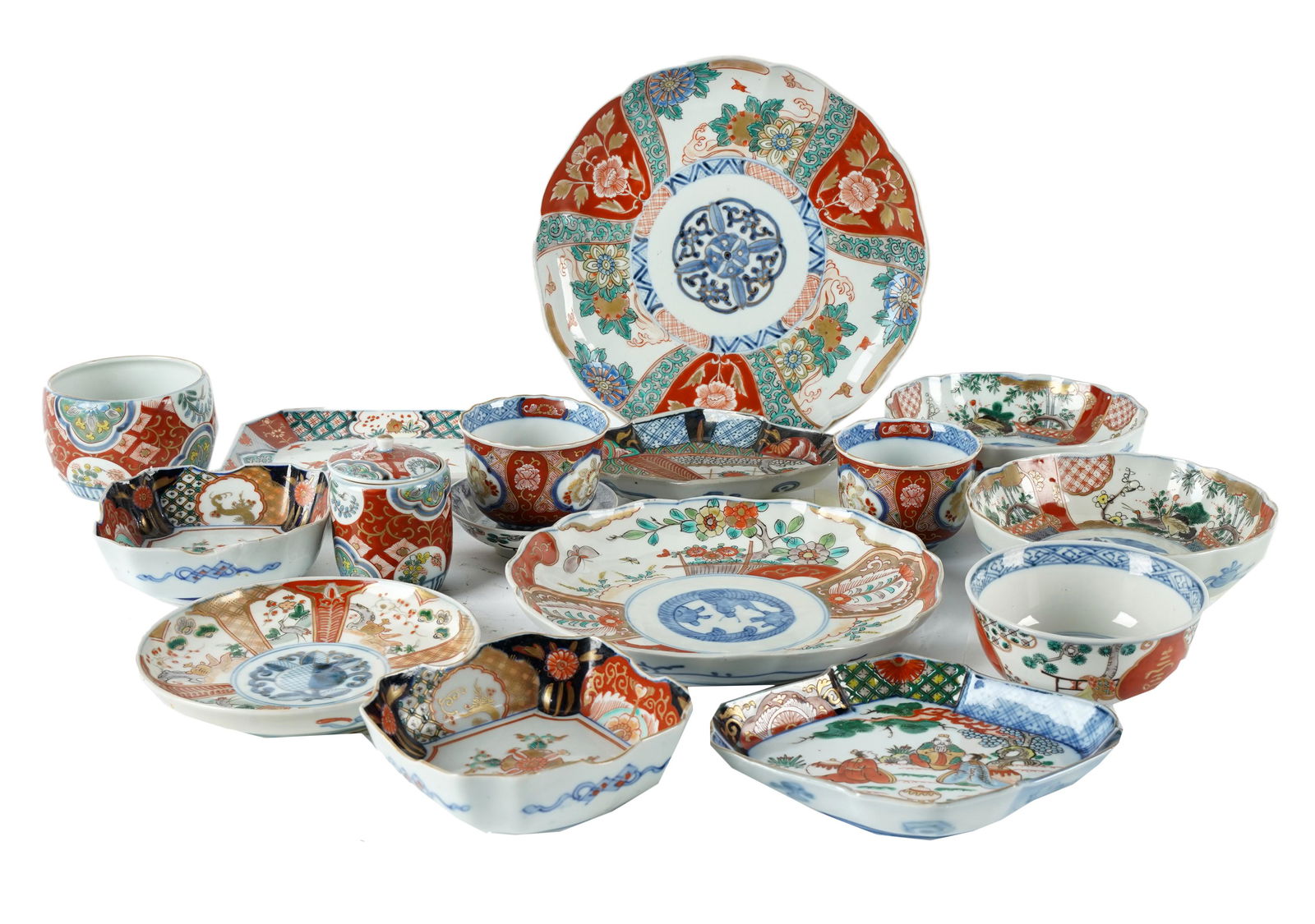 Assembled Imari Porcelain Service (1 of 11)