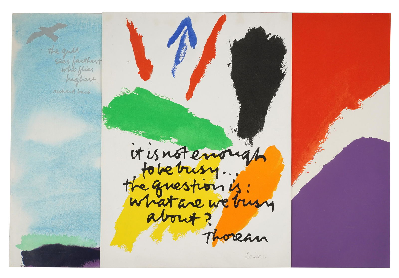 Sister Mary Corita Kent (1918-1986): Three Works (1 of 9)