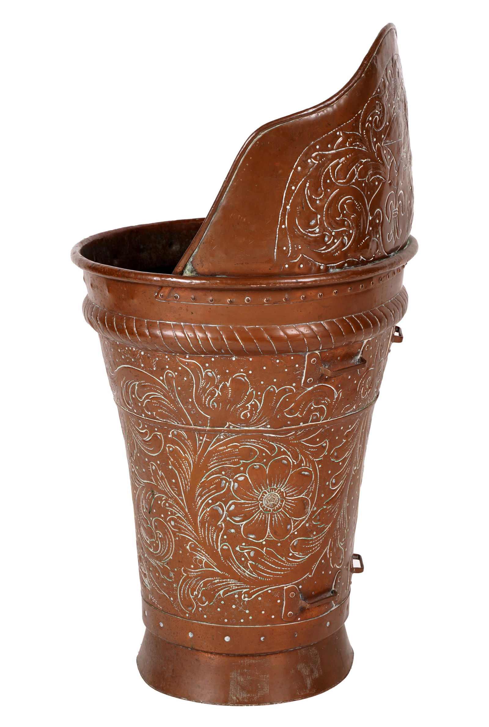 Continental Incised Copper Bin (1 of 7)