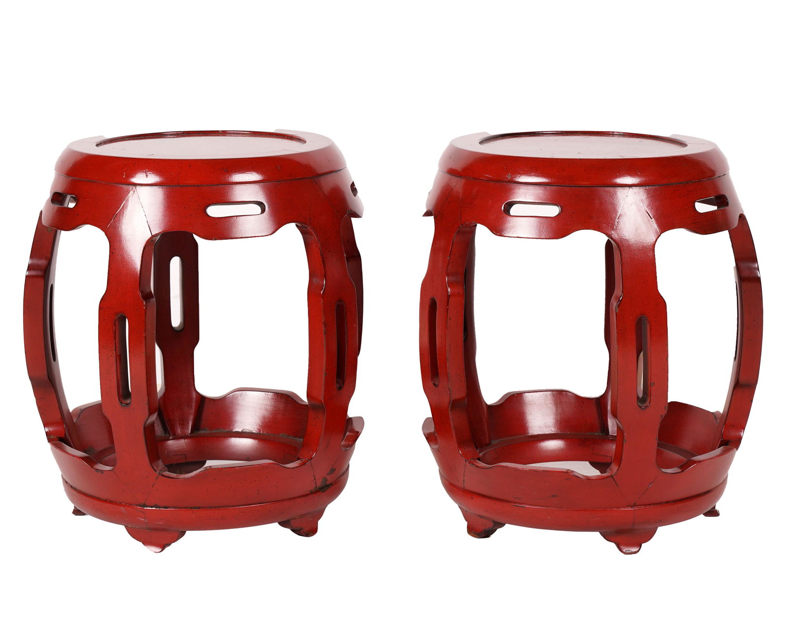 Pair of Chinese Painted Tables (1 of 9)