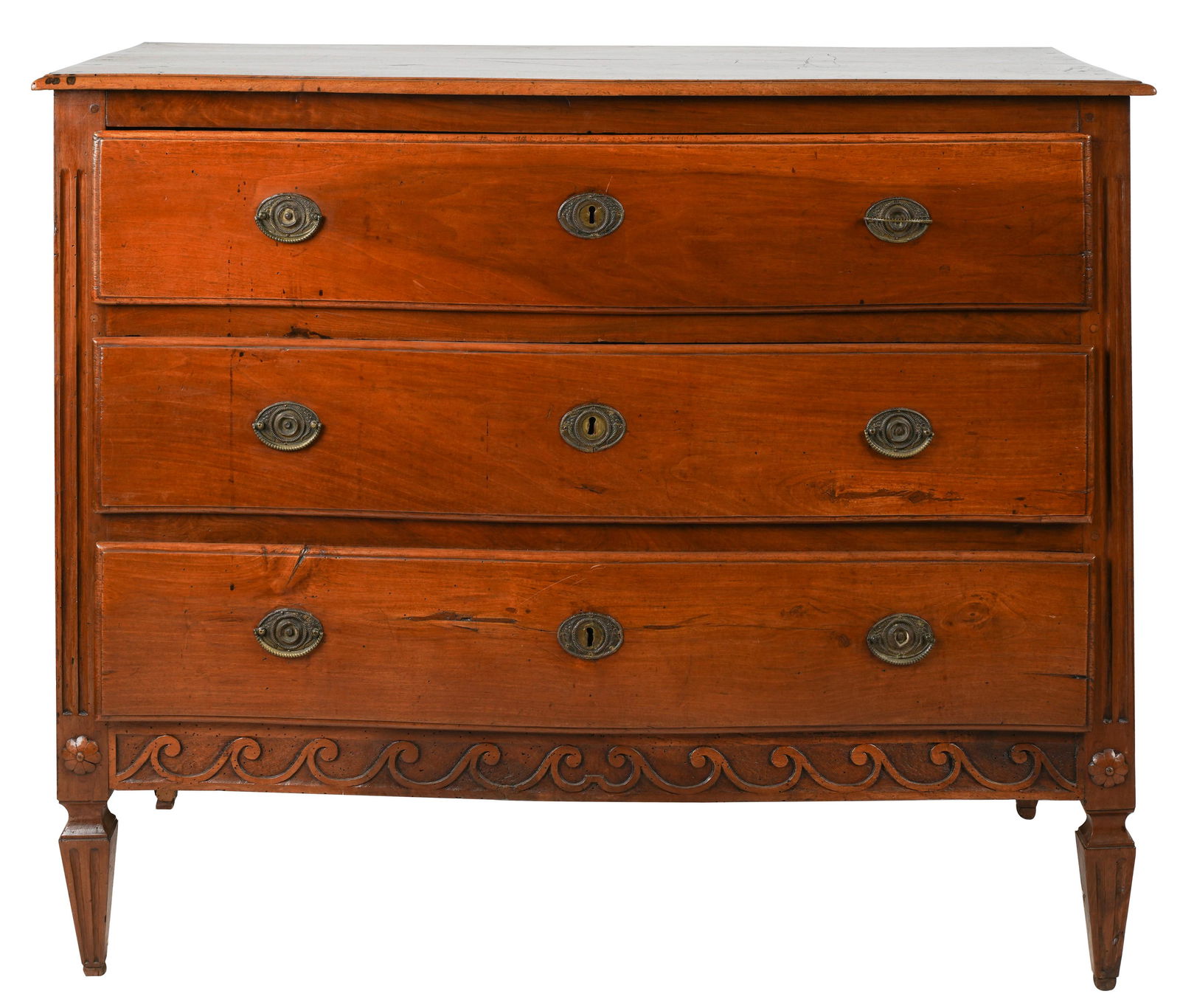 Italian Neoclassical Walnut Commode (1 of 8)