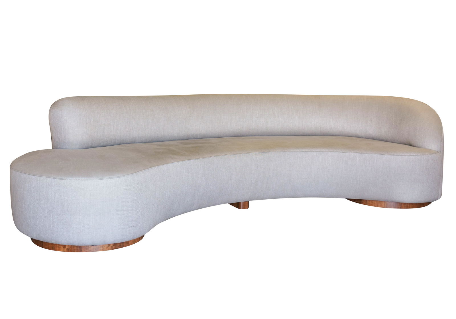 Style of Vladimir Kagan: Custom-Designed Curved Sofa (1 of 13)