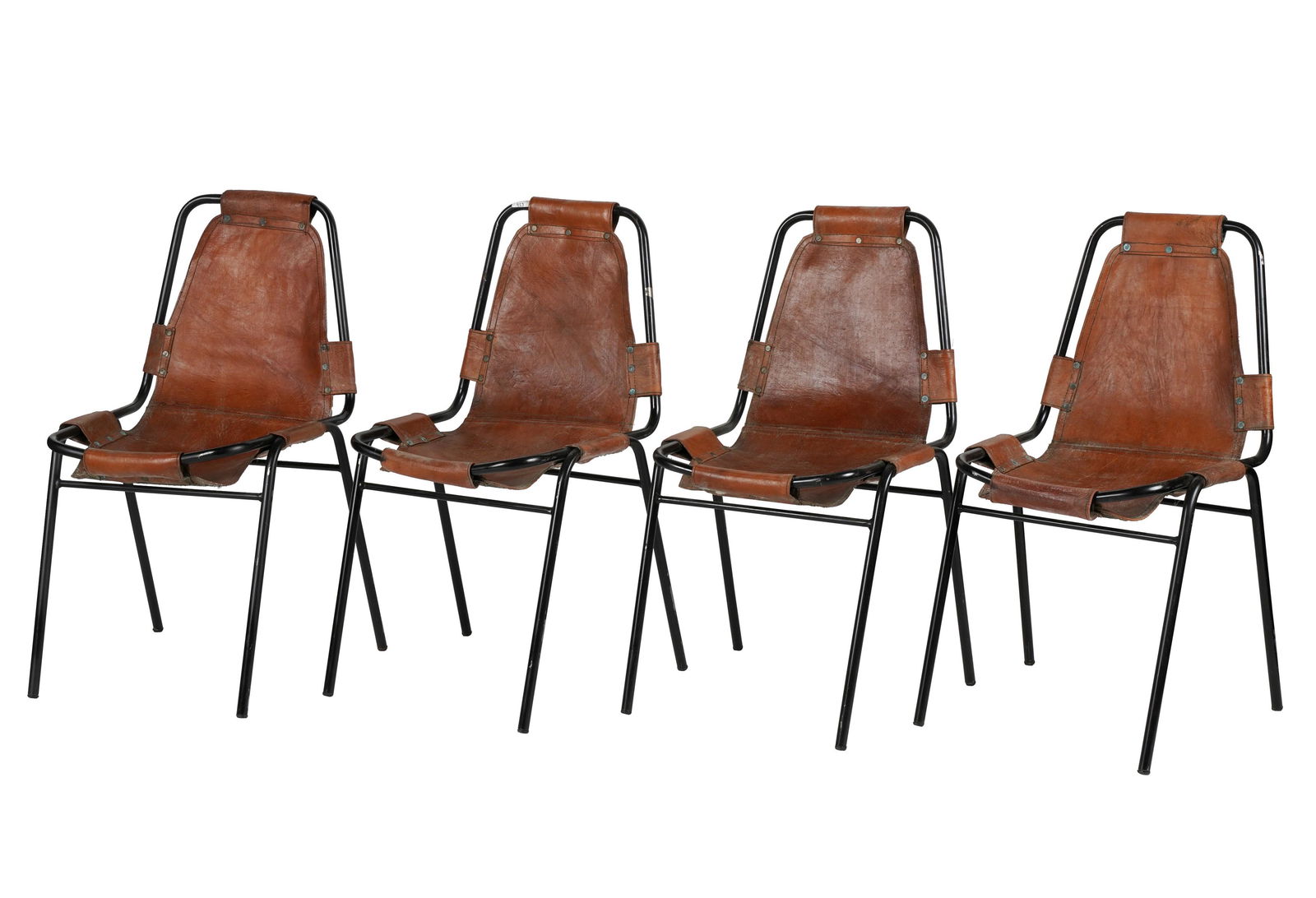 Charlotte Perriand: Four "Les Arcs" Dining Chairs (1 of 10)