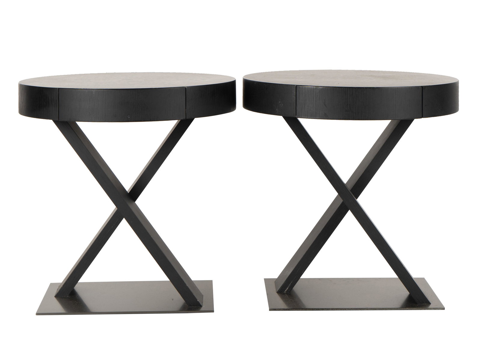 Pair of Armani Casa Round End Tables (1 of 11)
