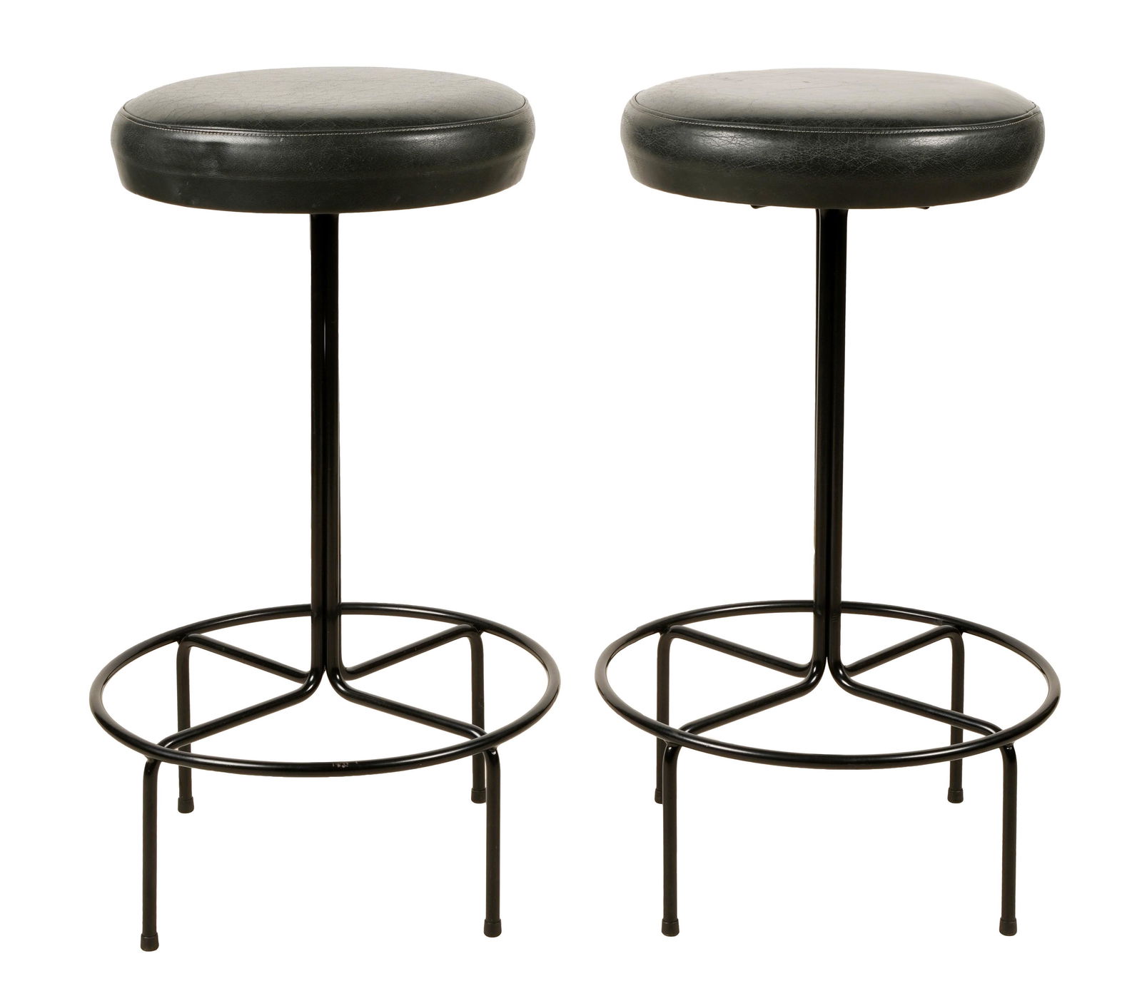 Style of Frederic Weinberg: Pair of Swivel Stools (1 of 10)
