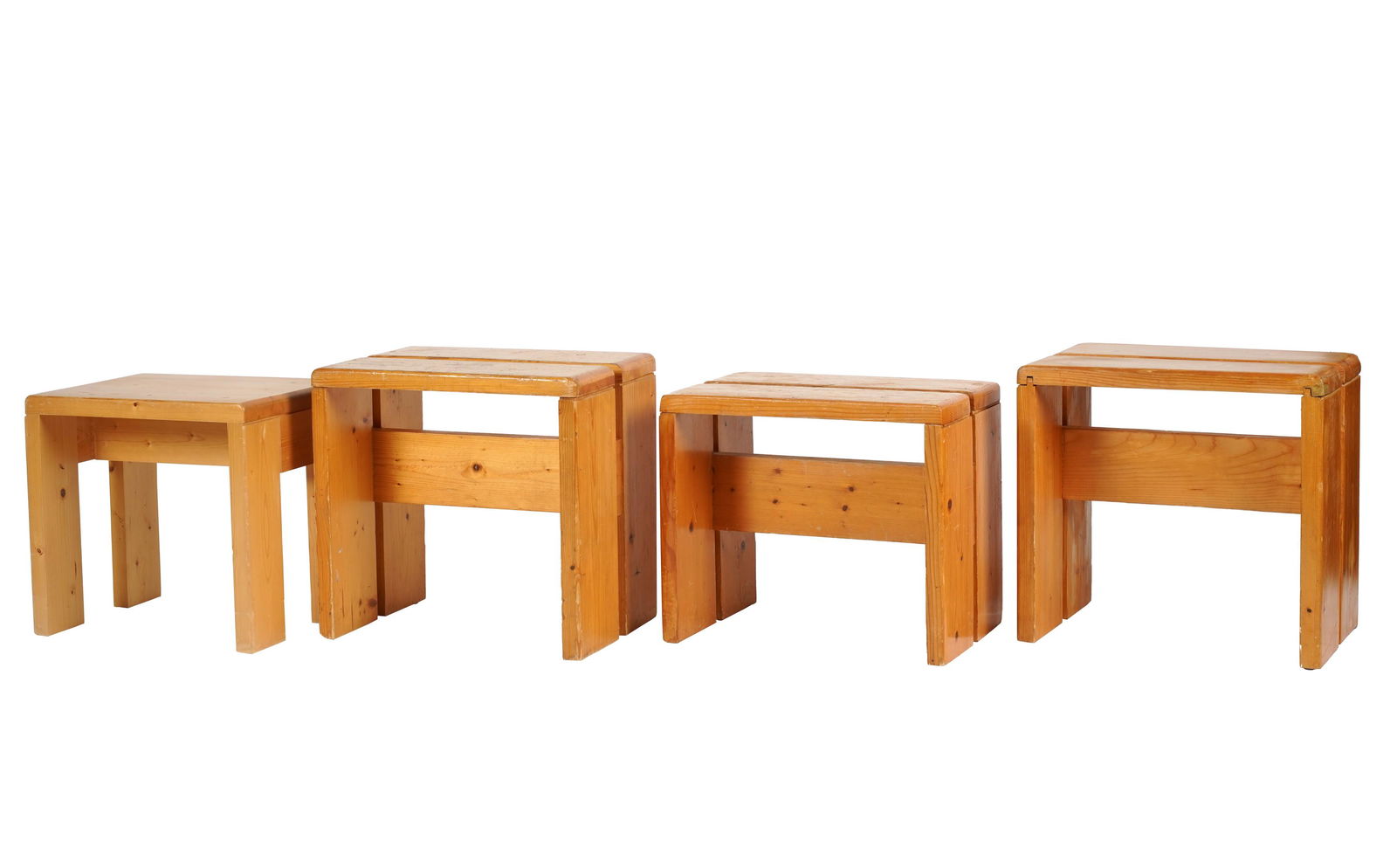 Charlotte Perriand: Four "Les Arcs" Stools (1 of 7)
