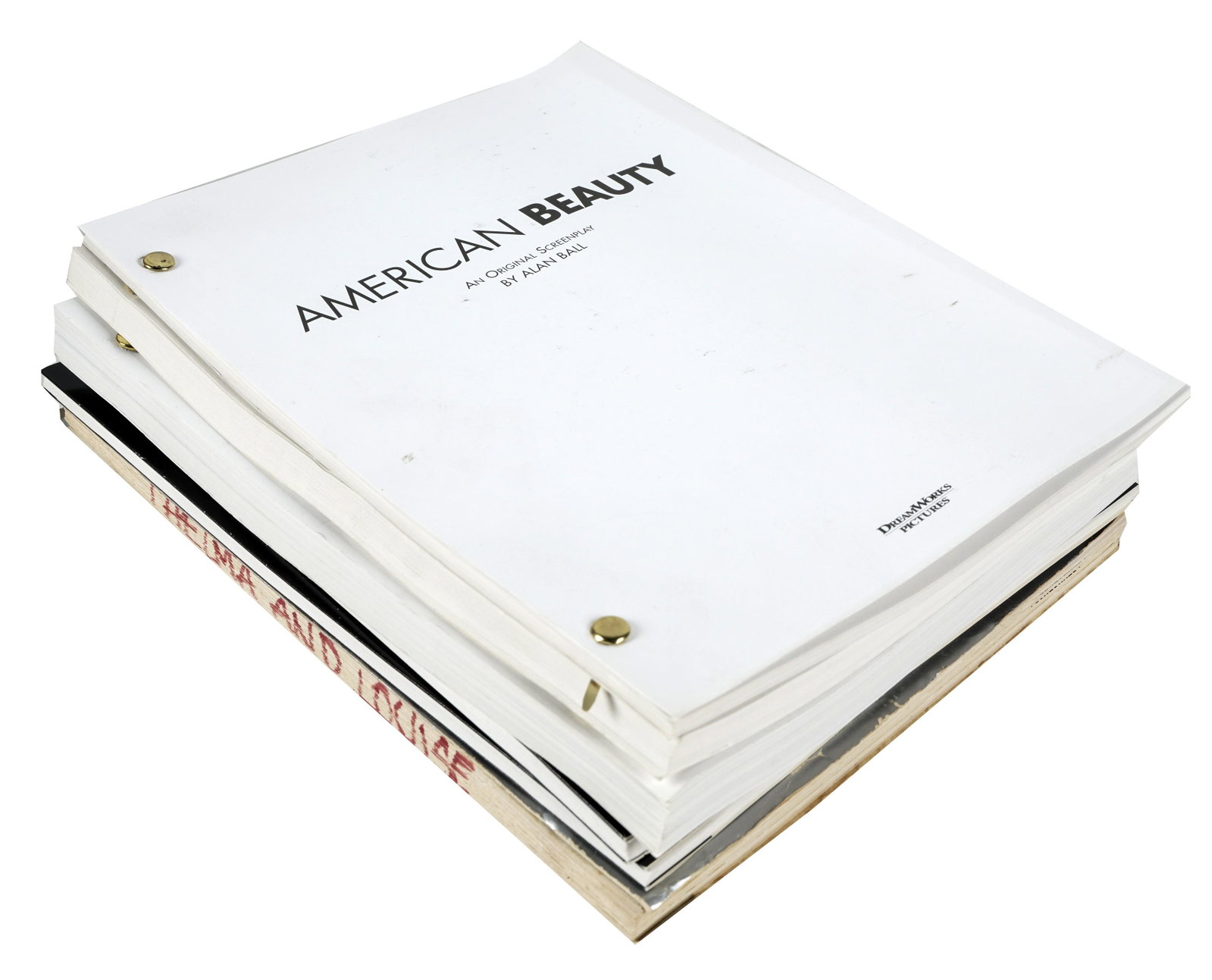 Louise Fletcher- Group of Six Movie Scripts: comprising "Thelma and Louise" (photocopy of first draft with revisions, June 1989, in ICM Agency paper cover); "Erin Brockovich" (photocopy of final shooting script, in Universal Studiospaper cover),