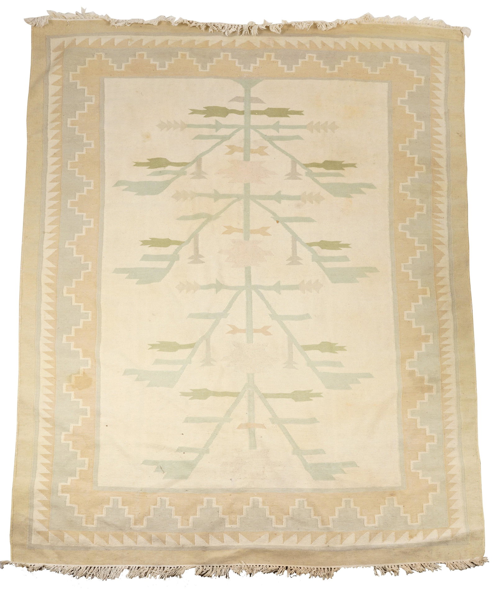 Connie Stevens- Dhurri Rug: wool 8'6" x 6'2 1/2"