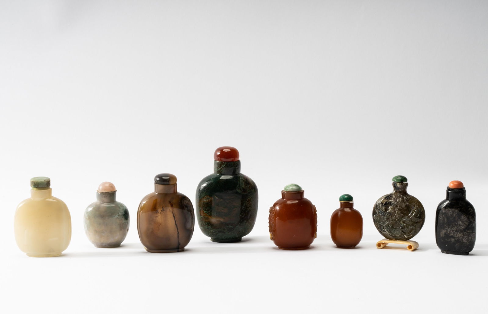 Collection of Eight Chinese Stone Snuff Bottles (1 of 16)